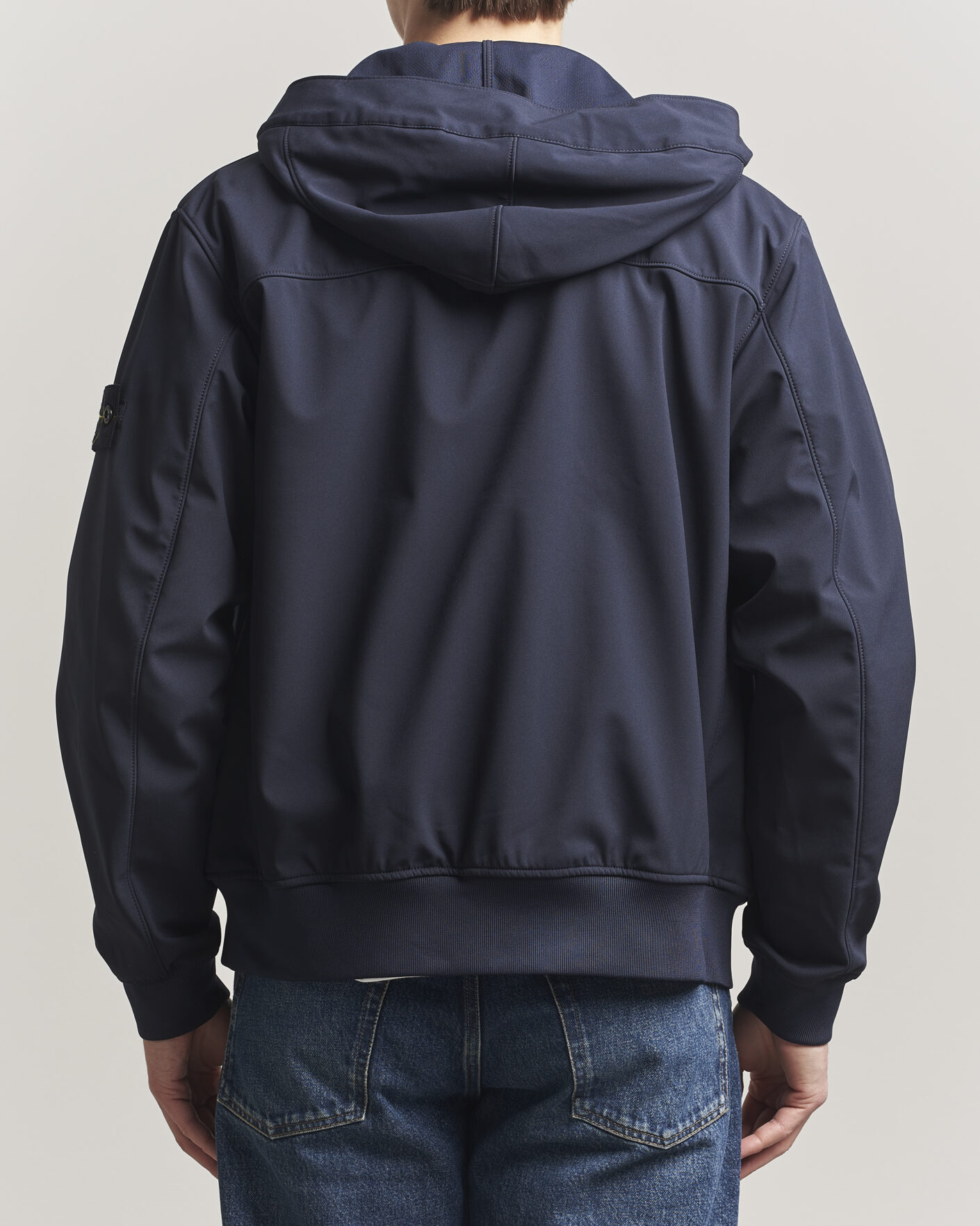 Herre | Jakker | Stone Island | Soft Shell Hooded Jacket Navy