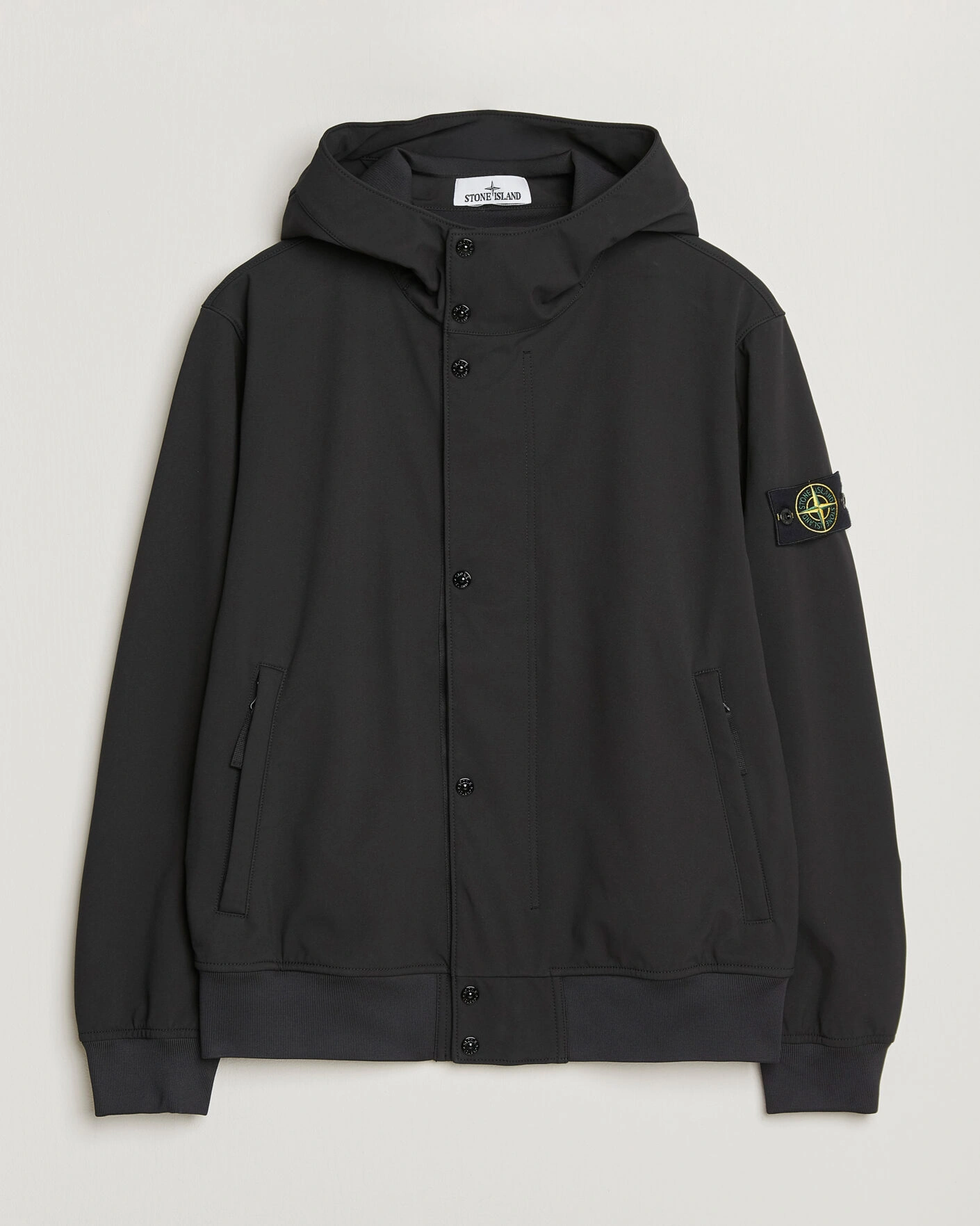 Herre | Jakker | Stone Island | Soft Shell Hooded Jacket Black