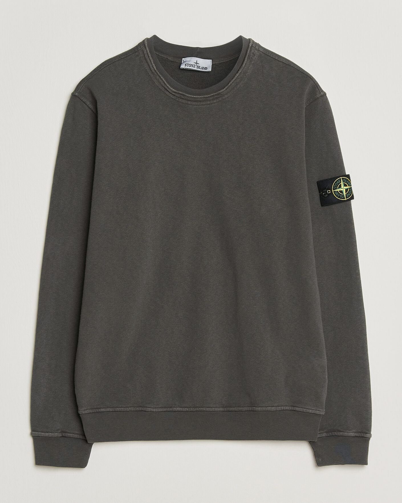 Herre | Trøjer | Stone Island | Old Dyed Cotton Sweatshirt Charcoal