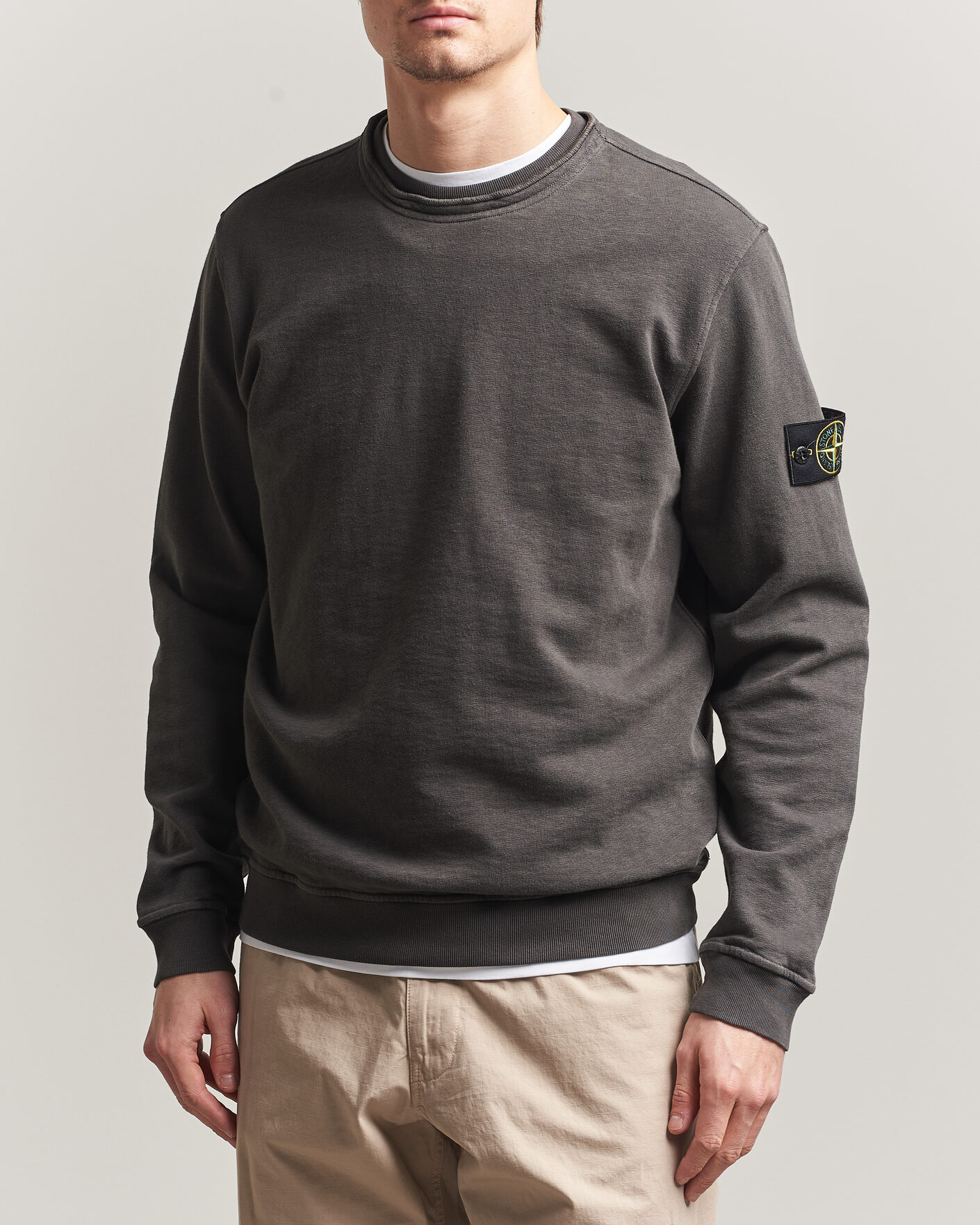 Herre | Trøjer | Stone Island | Old Dyed Cotton Sweatshirt Charcoal