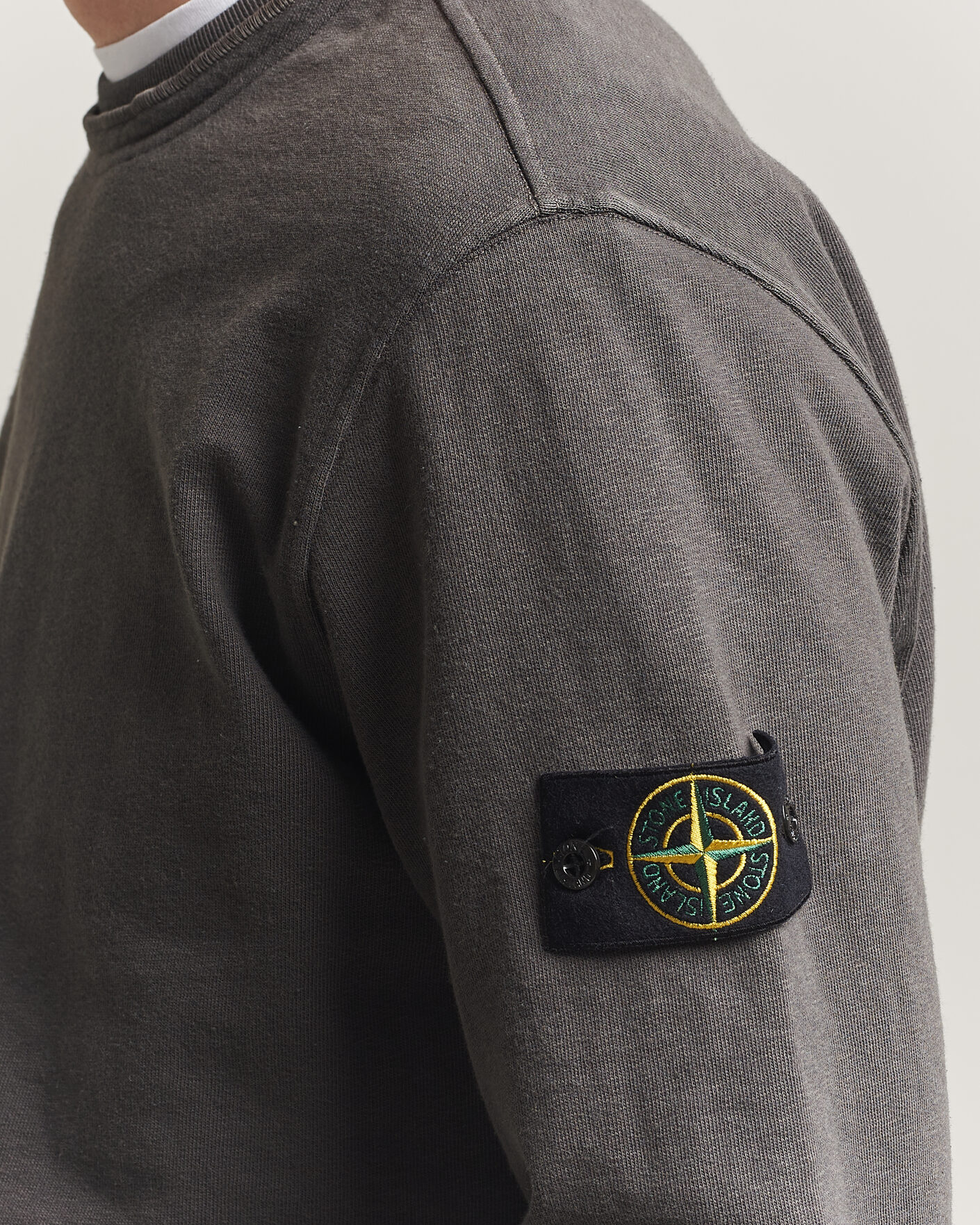 Herre | Trøjer | Stone Island | Old Dyed Cotton Sweatshirt Charcoal