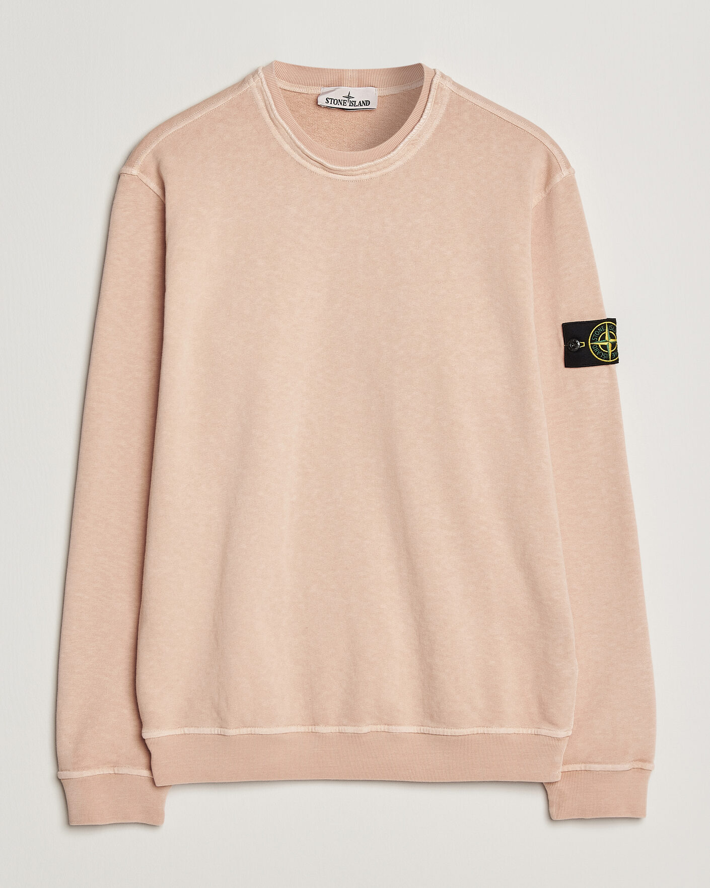 Herre | Trøjer | Stone Island | Old Dyed Cotton Sweatshirt Plaster Pink