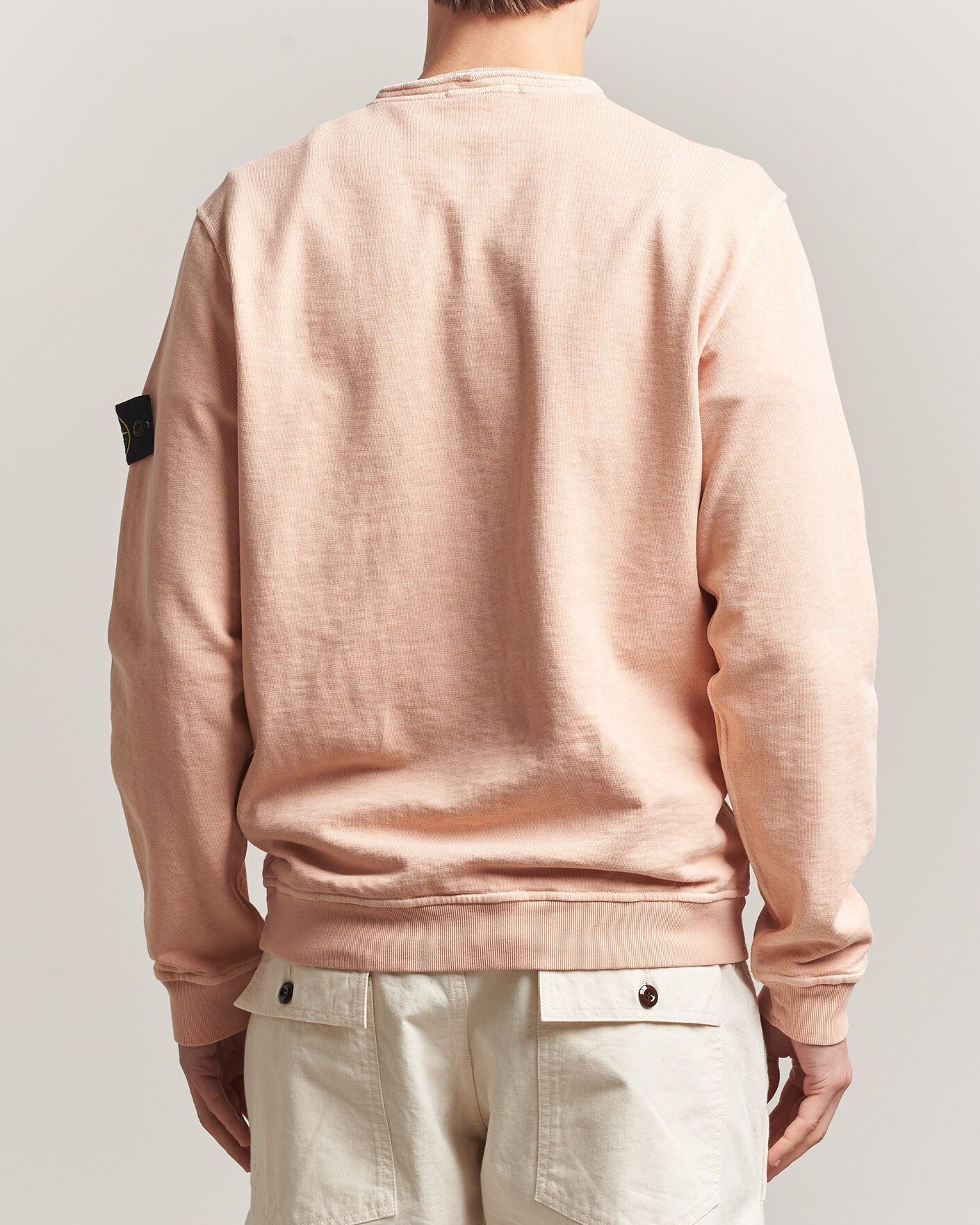 Herre | Trøjer | Stone Island | Old Dyed Cotton Sweatshirt Plaster Pink