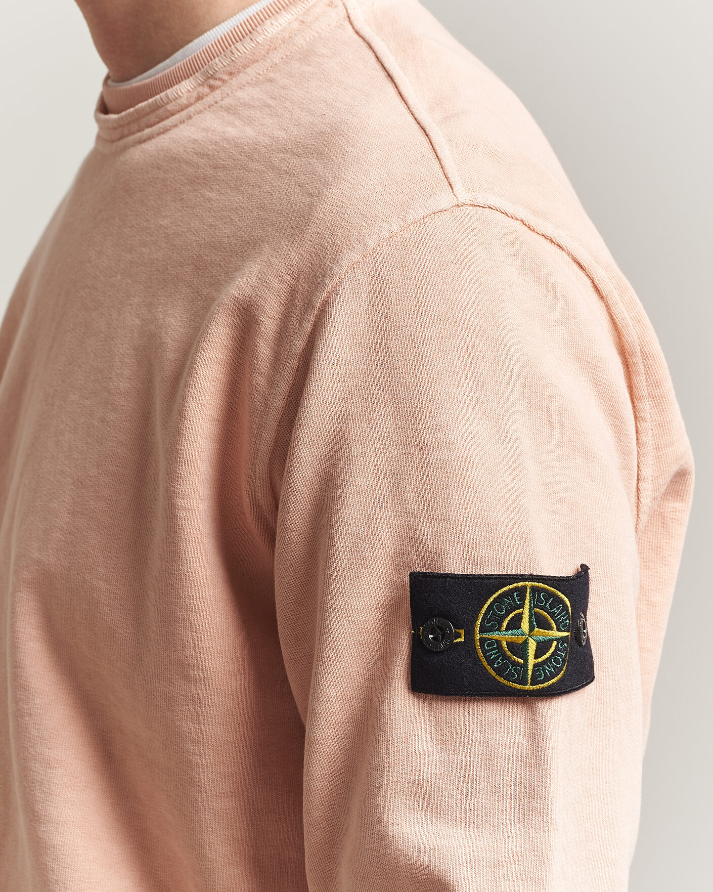 Herre | Trøjer | Stone Island | Old Dyed Cotton Sweatshirt Plaster Pink