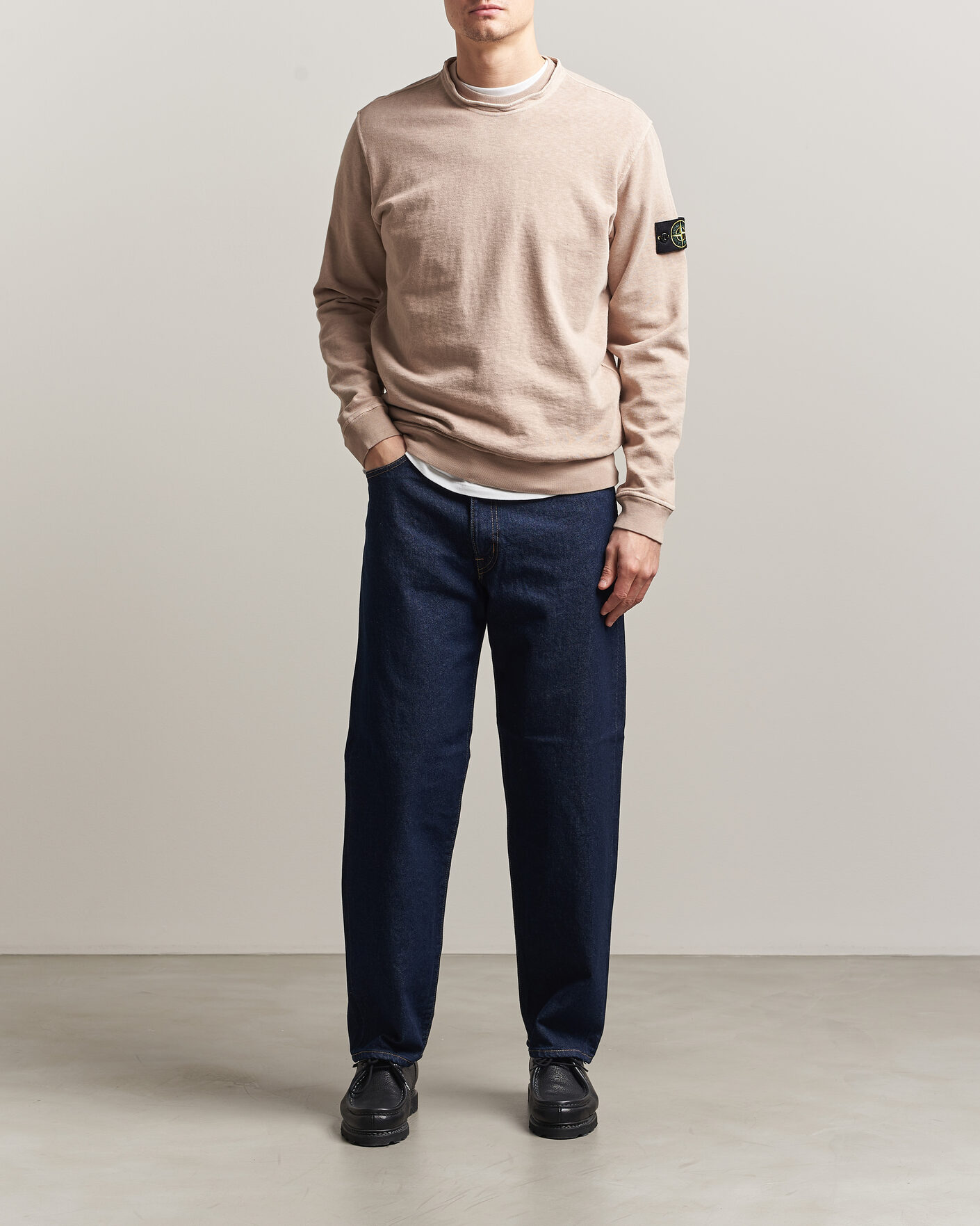 Herre | Trøjer | Stone Island | Old Dyed Cotton Sweatshirt Desert