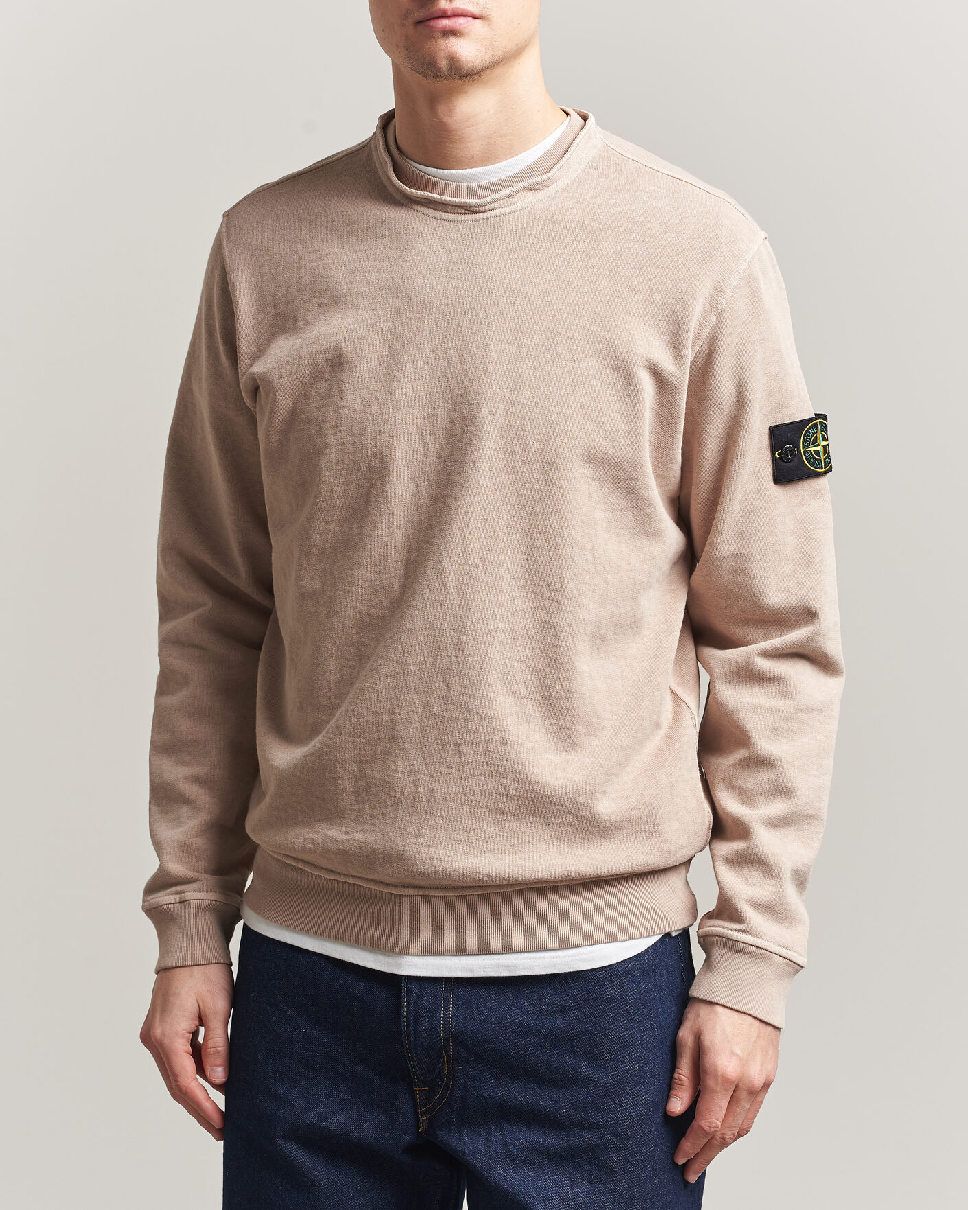 Herre | Trøjer | Stone Island | Old Dyed Cotton Sweatshirt Desert