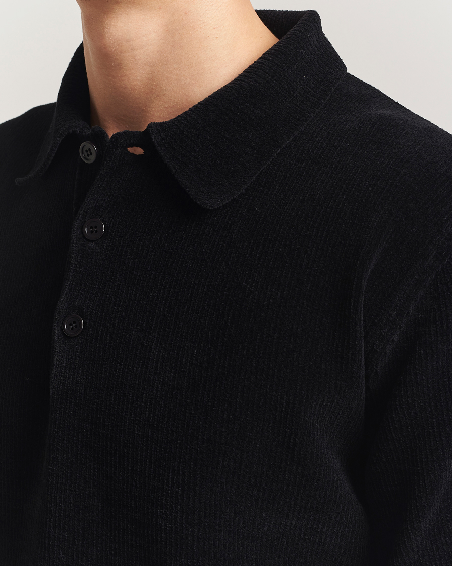 Herre | Polotrøjer | Sunflower | Chenile Long Sleeve Polo Black