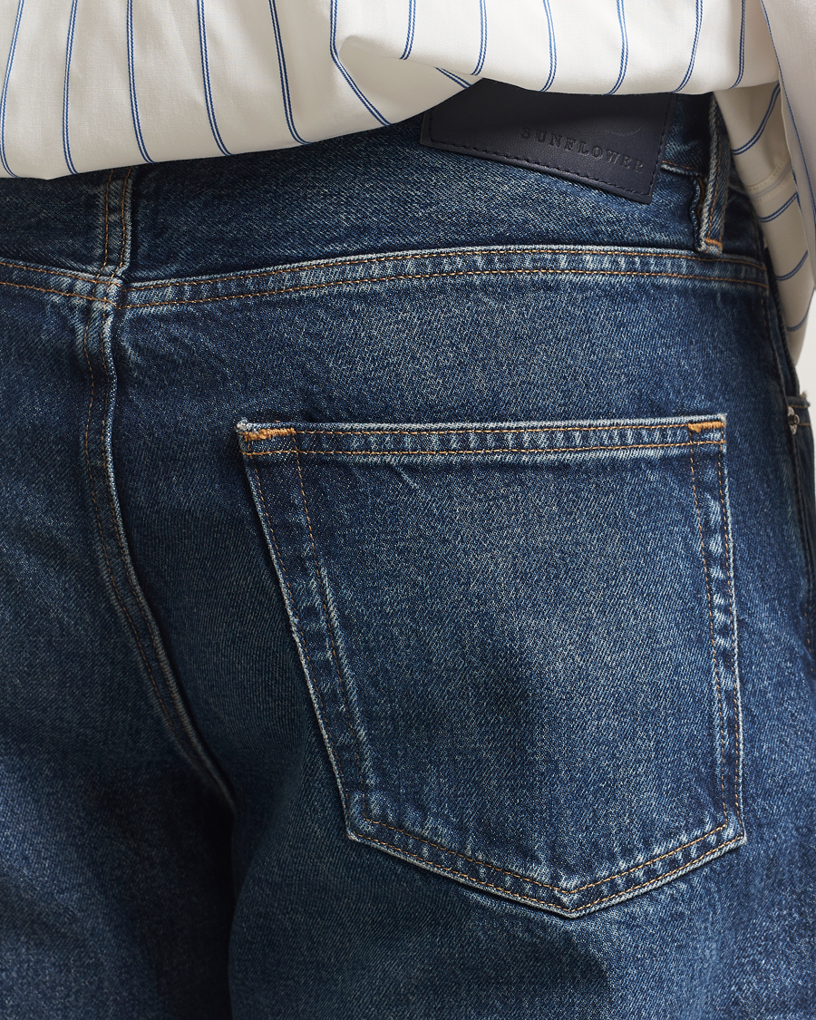 Herre | Jeans | Sunflower | Loose Jeans Dark Blue Worn