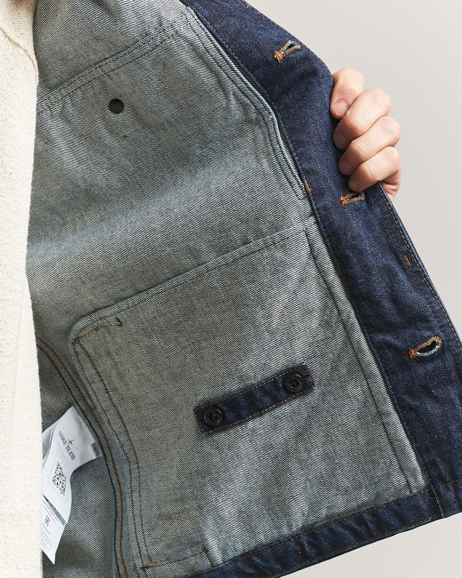 Herre | Jakker | Stone Island | Denim Jacket Blue Rinse