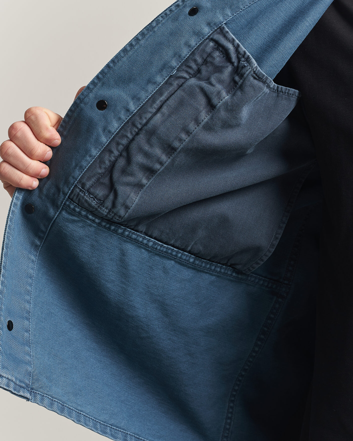 Herre | Skjorter | Stone Island | Denim Overshirt Indigo