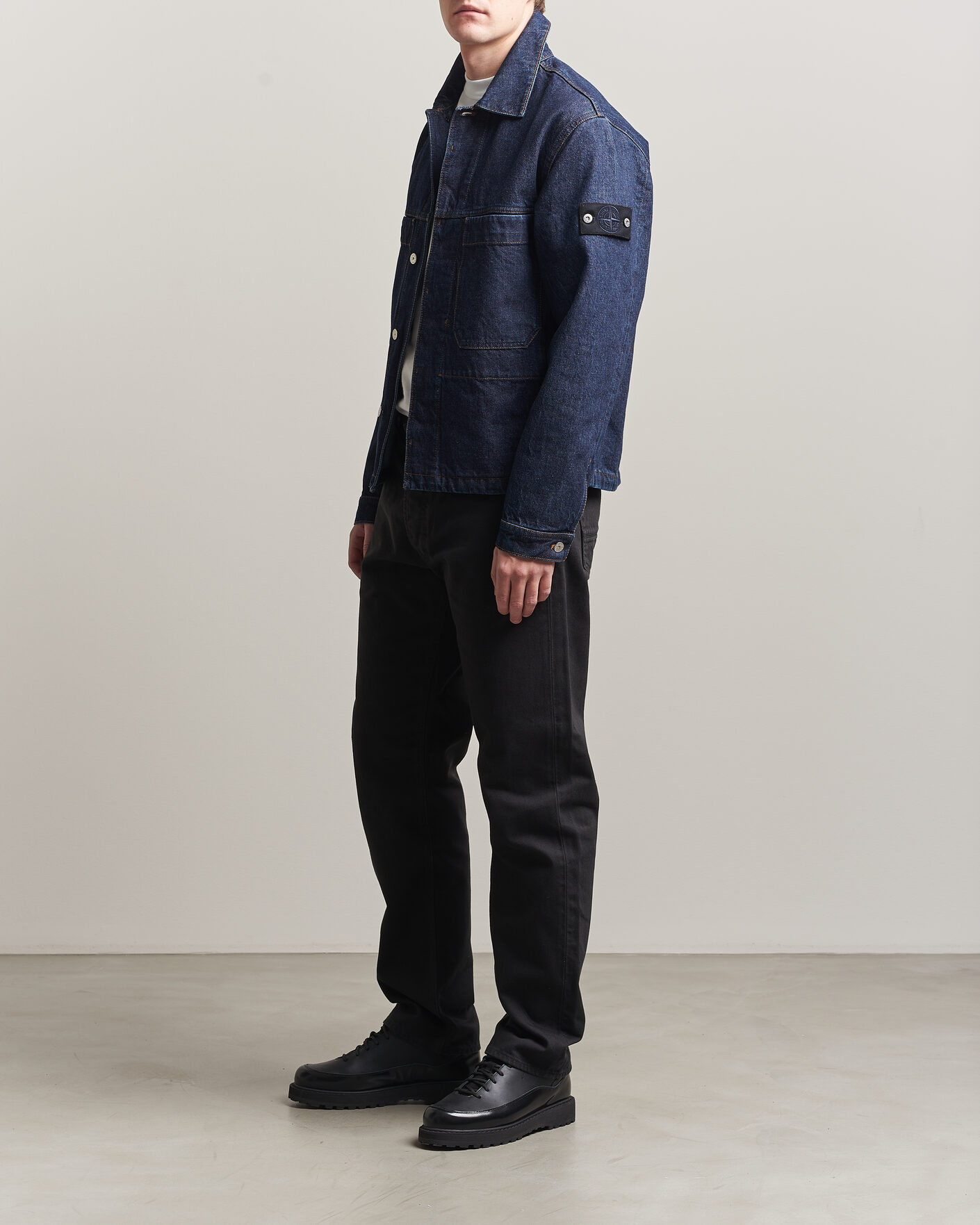 Herre | Bukser | Stone Island | Straight Fit Denim Jeans Black