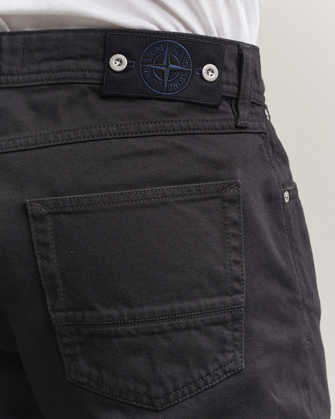 Herre | Jeans | Stone Island | Straight Fit Denim Jeans Black
