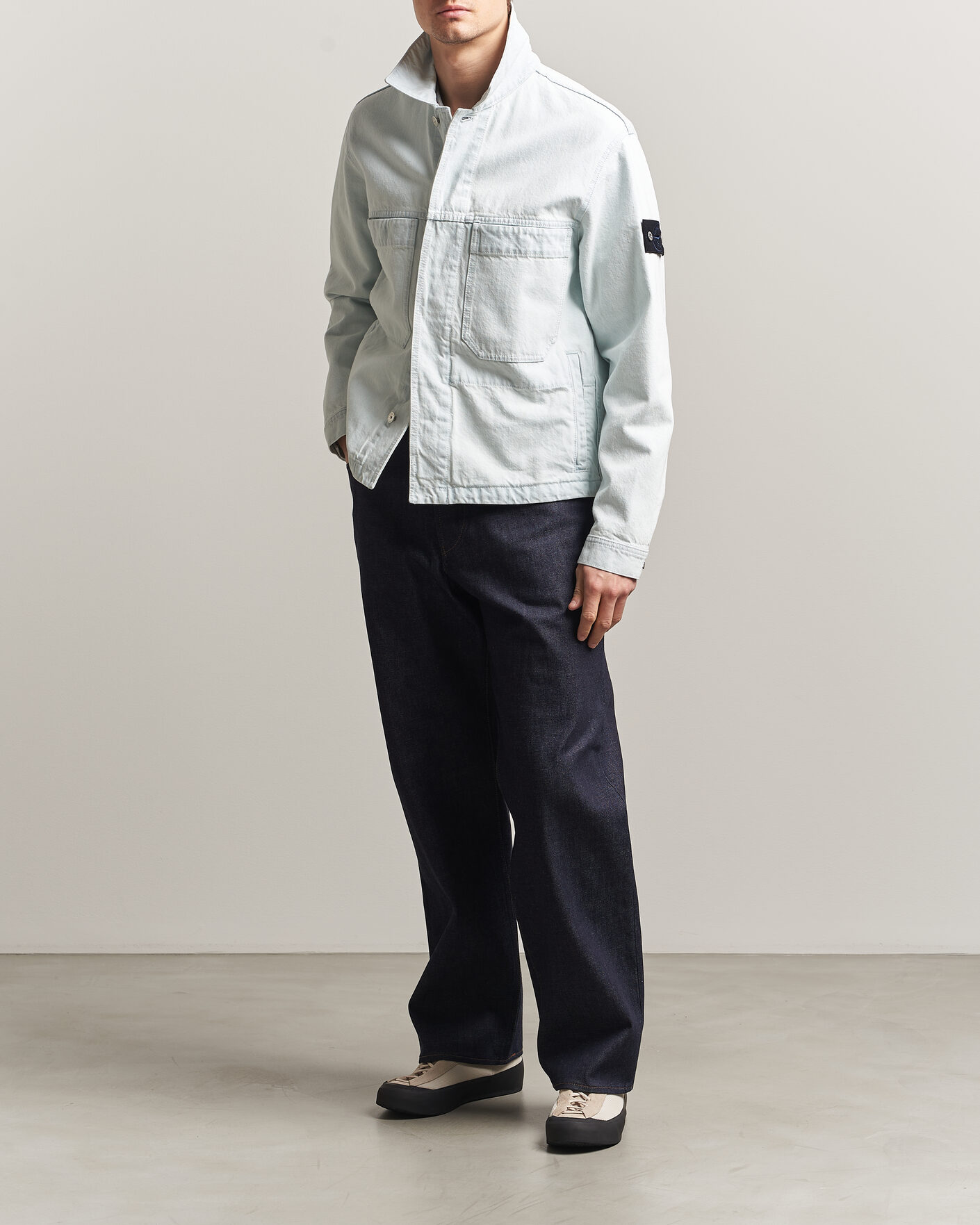 Herre | Jeans | Stone Island | Loose Fit Denim Jeans Blue Raw