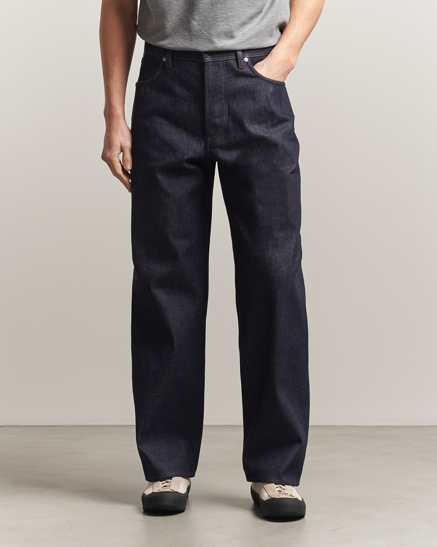 Herre | Jeans | Stone Island | Loose Fit Denim Jeans Blue Raw