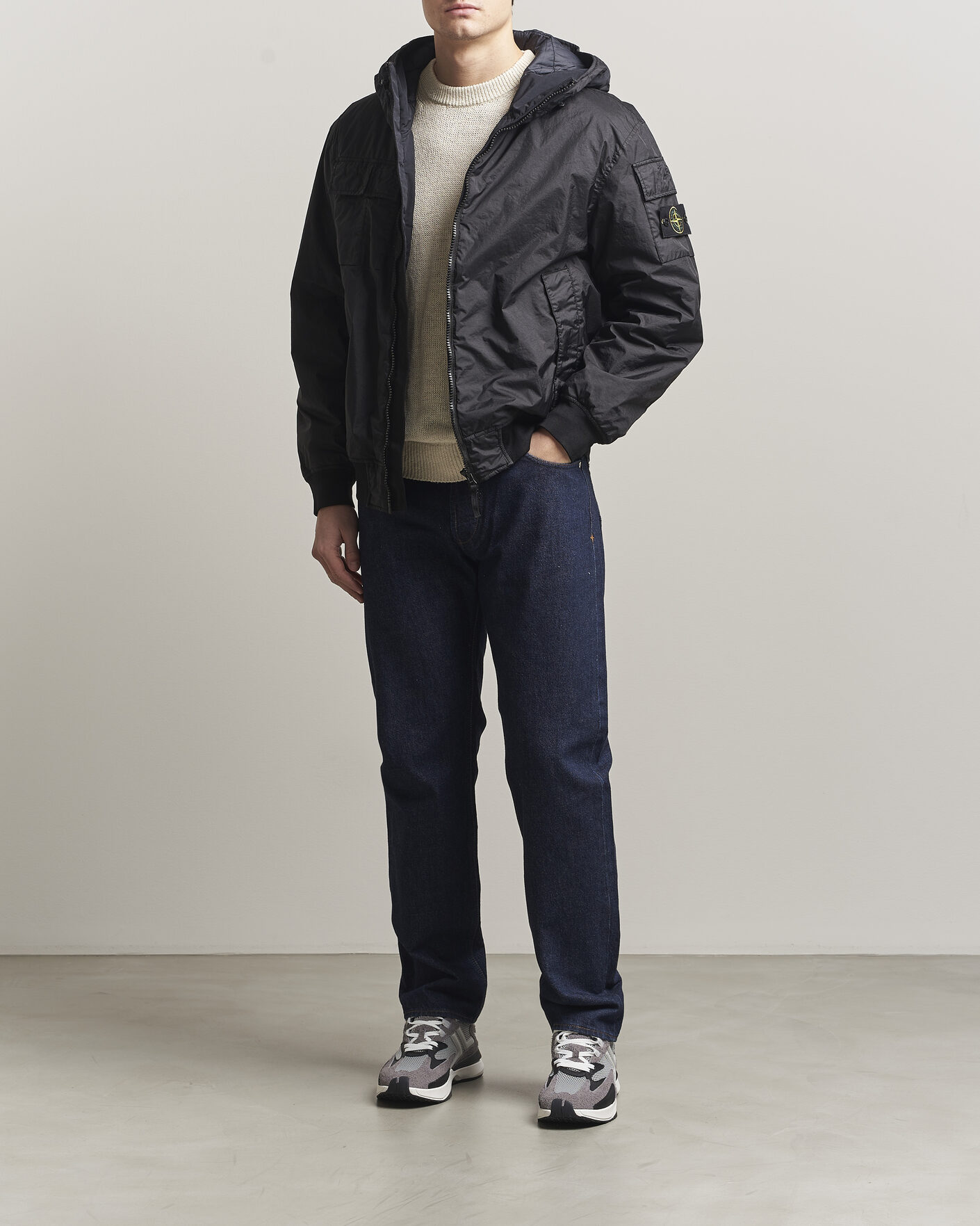 Herre | Jeans | Stone Island | Straight Fit Denim Jeans Blue Rinse