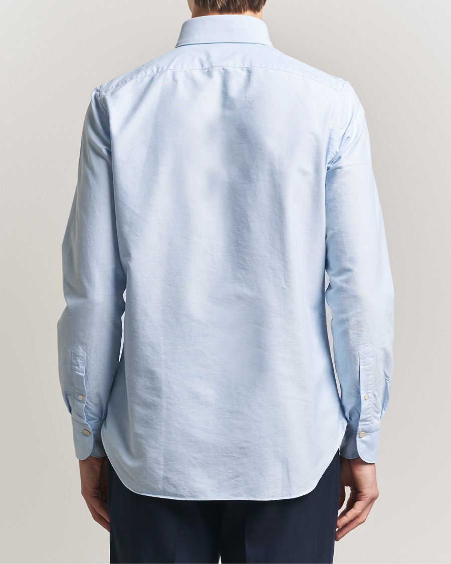 Herre | Skjorter | Finamore Napoli | Gaeta Oxford Button Down Shirt Light Blue
