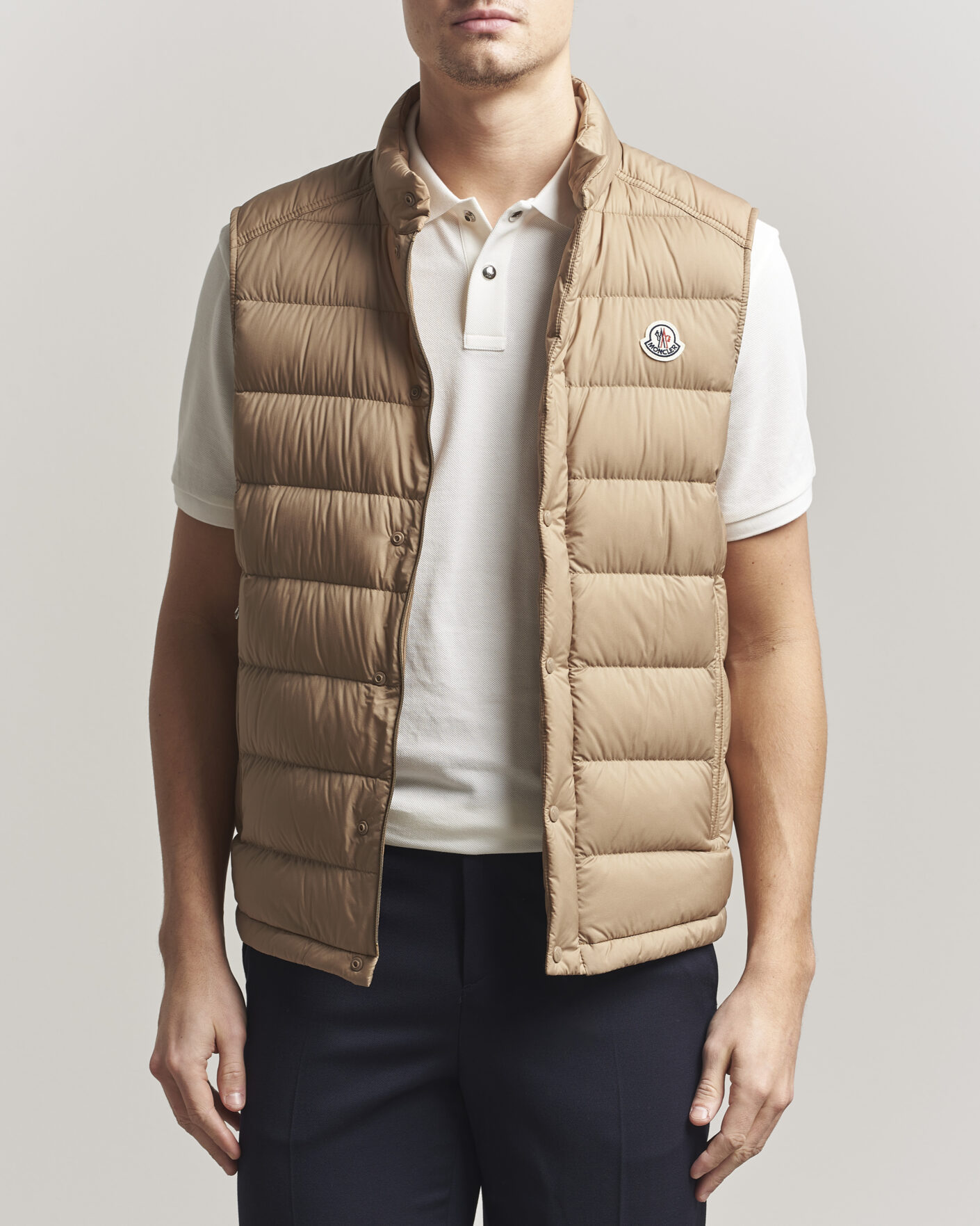 Herre | Veste | Moncler | Barthe Down Vest Tan
