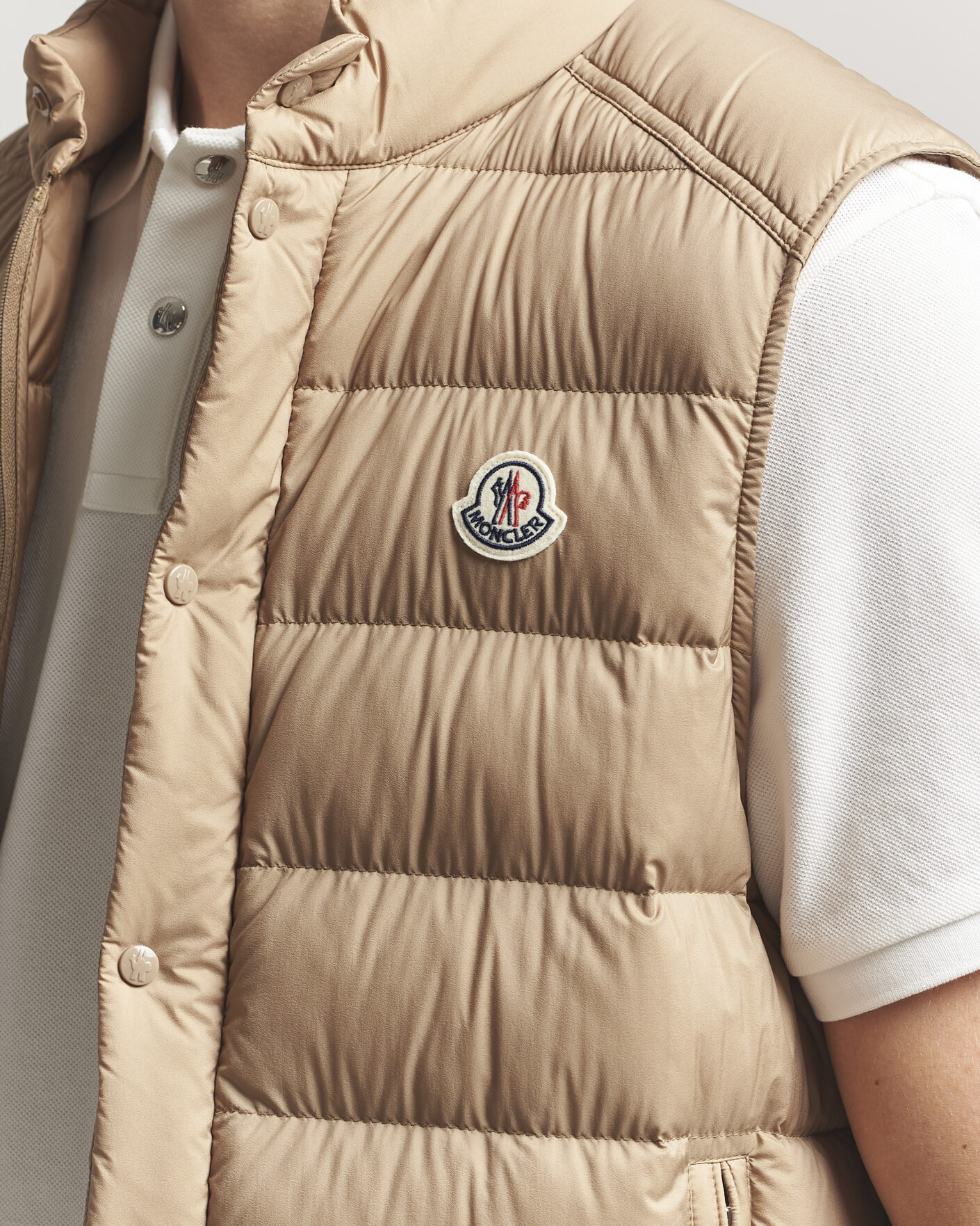 Herre | Veste | Moncler | Barthe Down Vest Tan