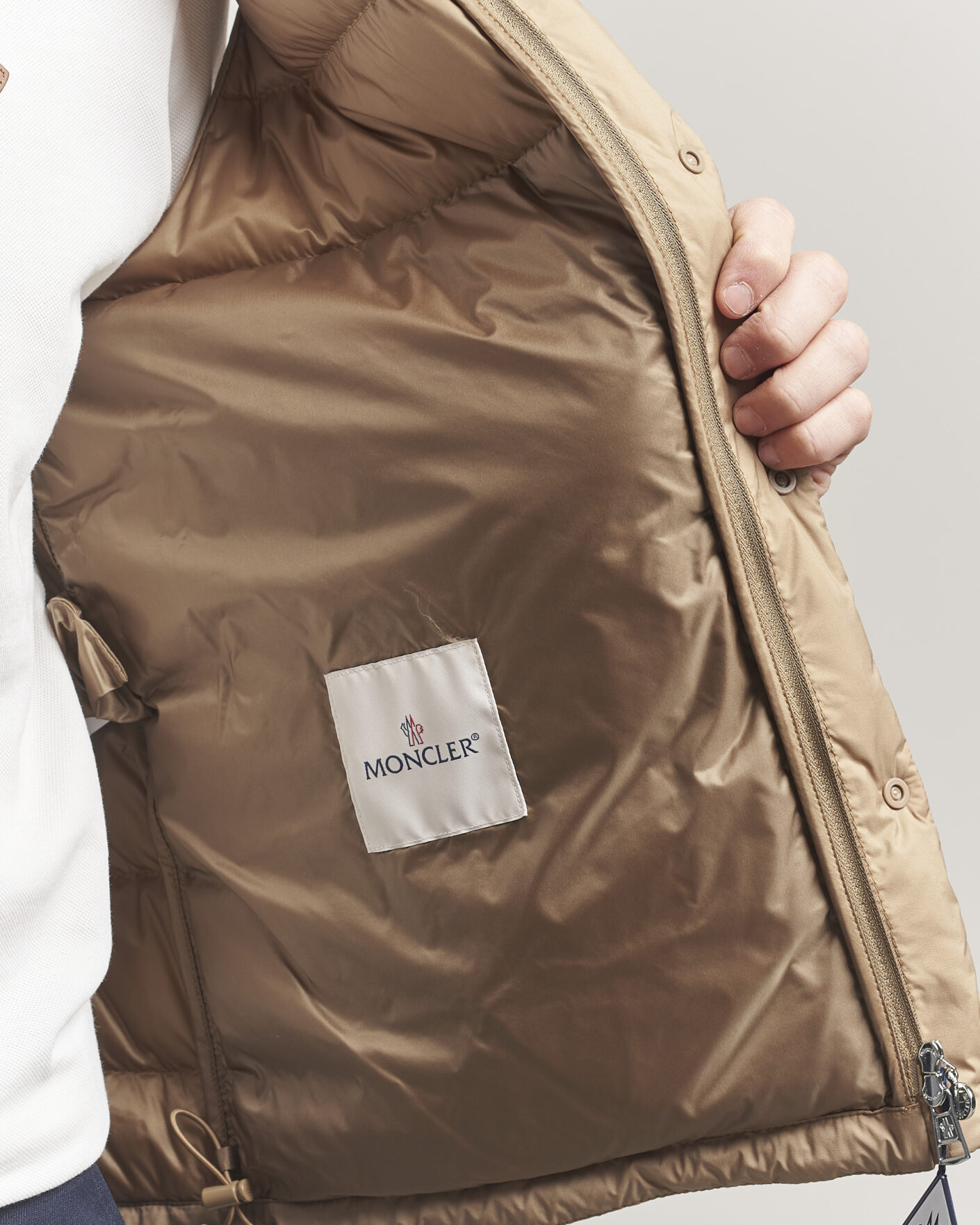 Herre | Veste | Moncler | Barthe Down Vest Tan