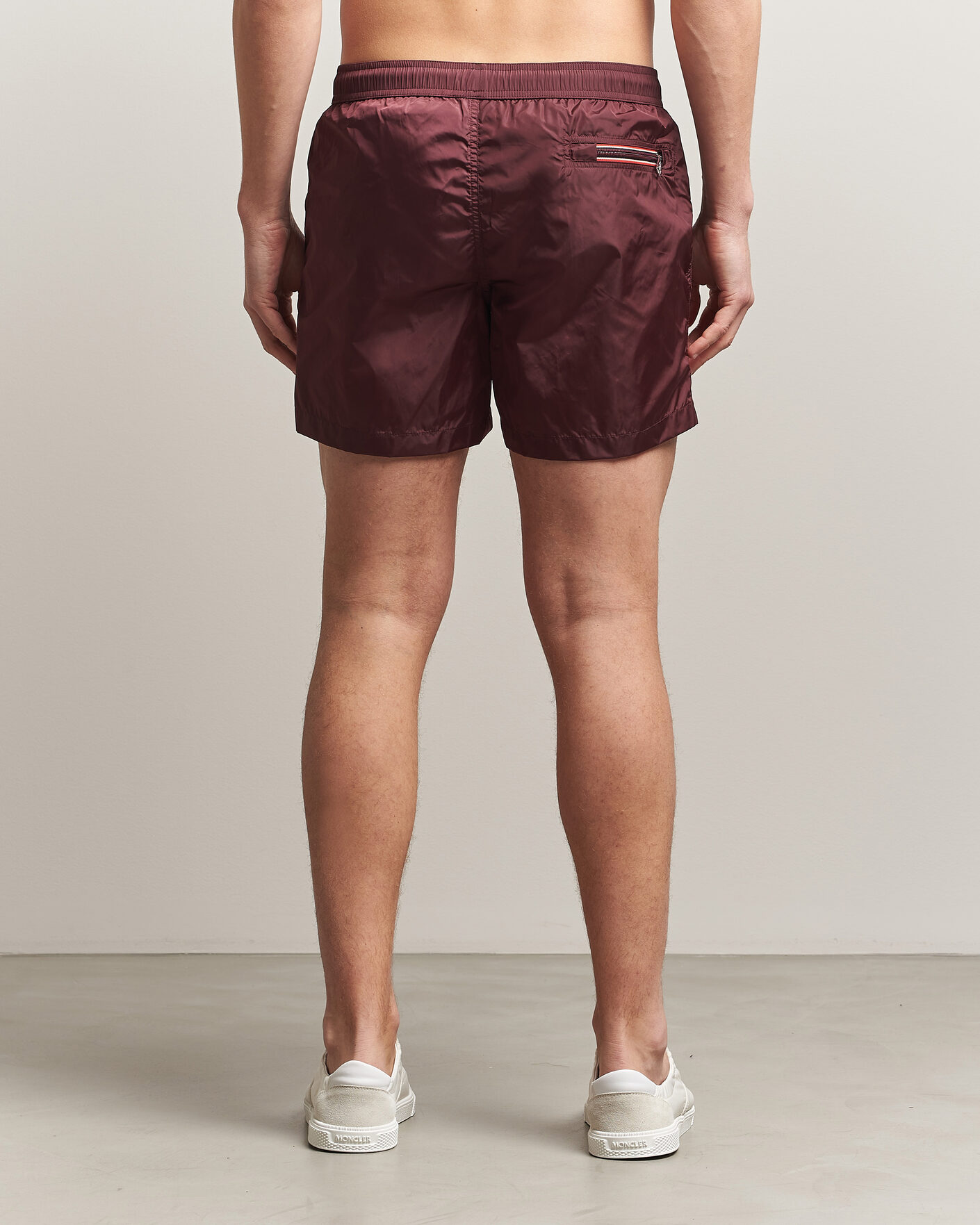 Herre | Badebukser | Moncler | Nylon Swim Shorts Burgundy