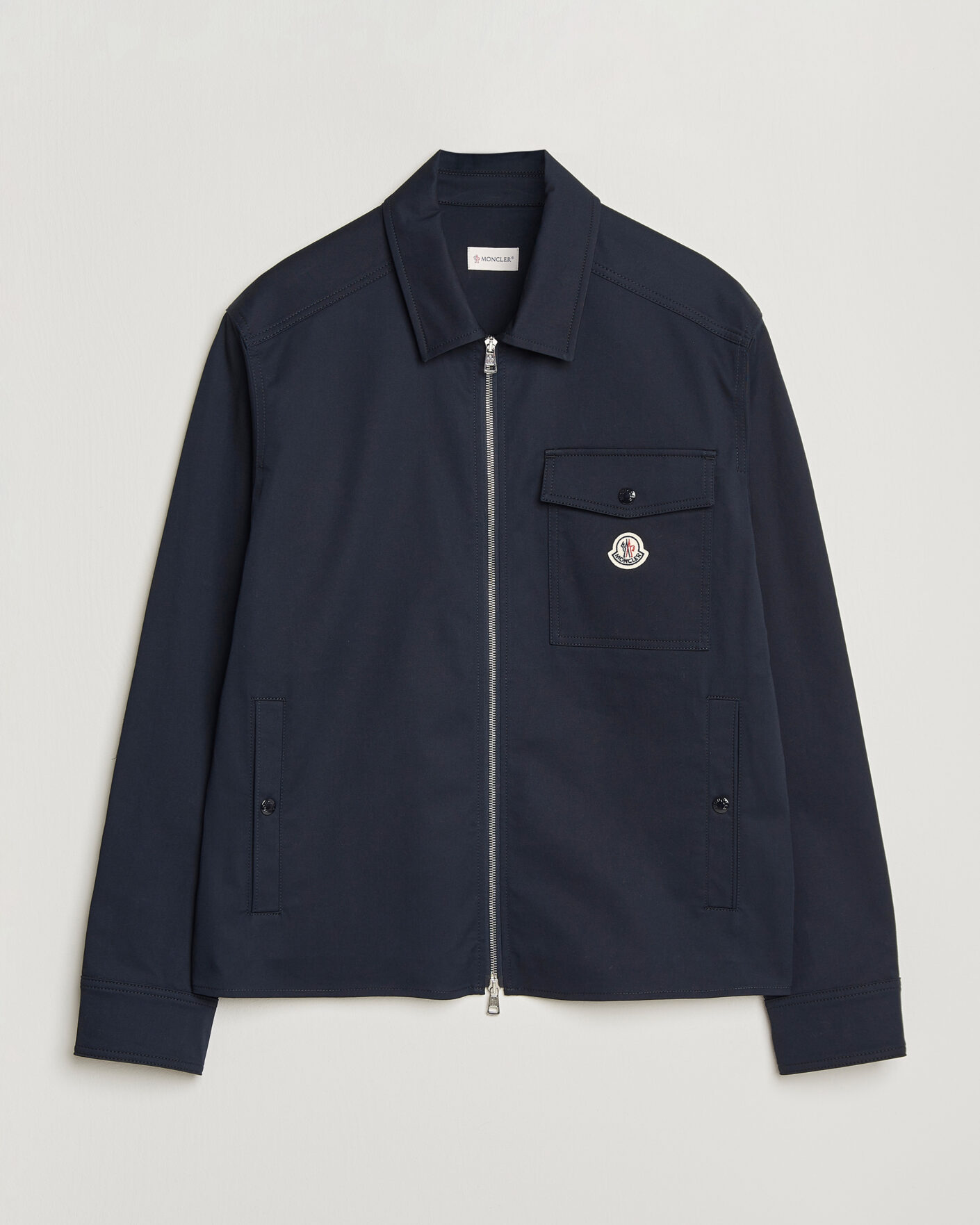 Herre | Skjorter | Moncler | Zip Overshirt Navy