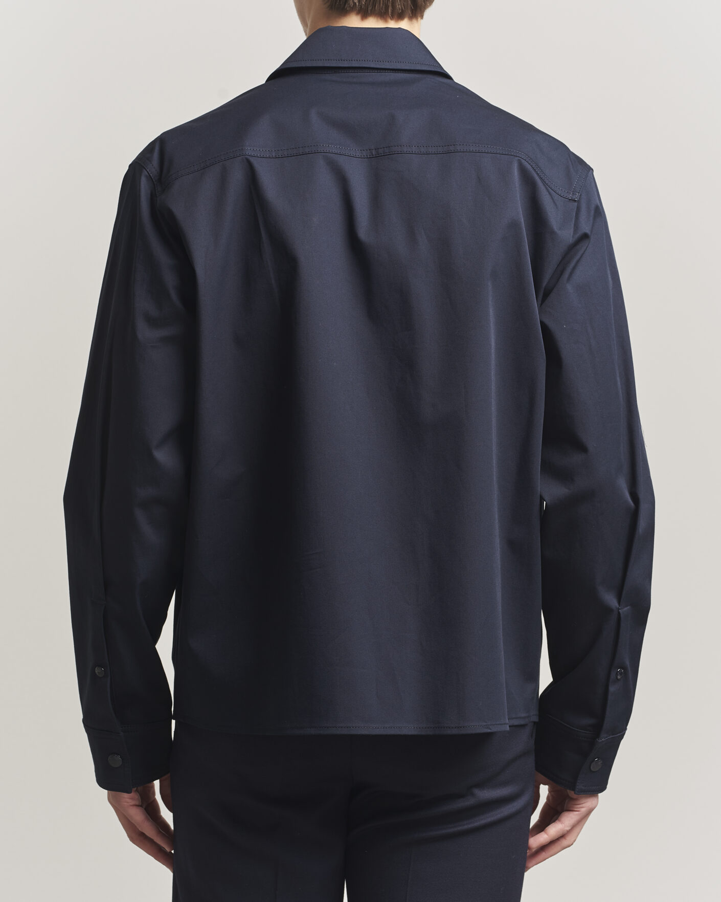 Herre | Skjorter | Moncler | Zip Overshirt Navy