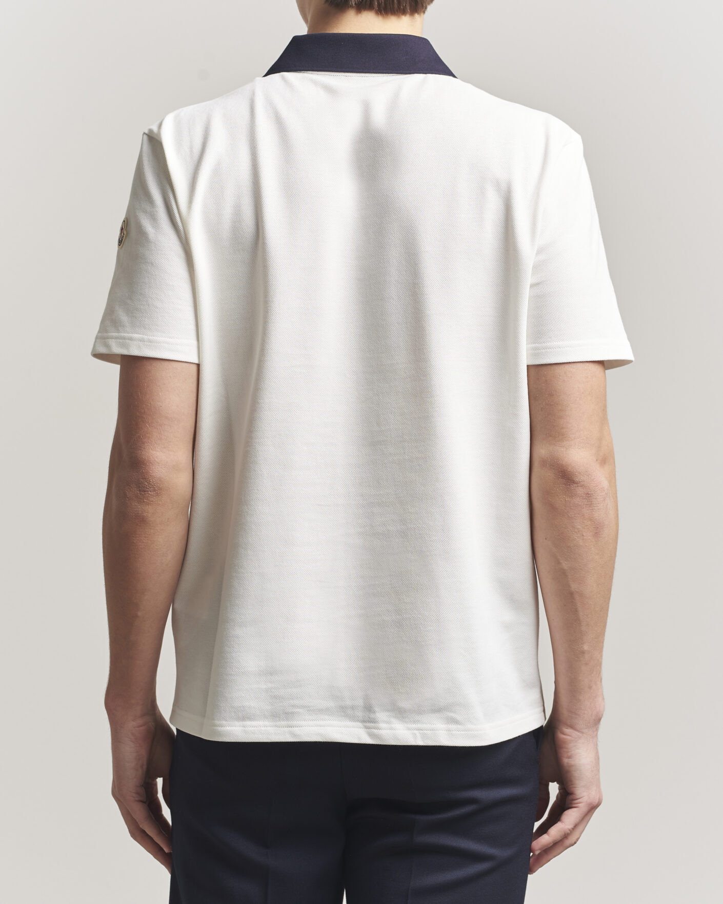 Herre | Polotrøjer | Moncler | Signature Logo Polo Off White