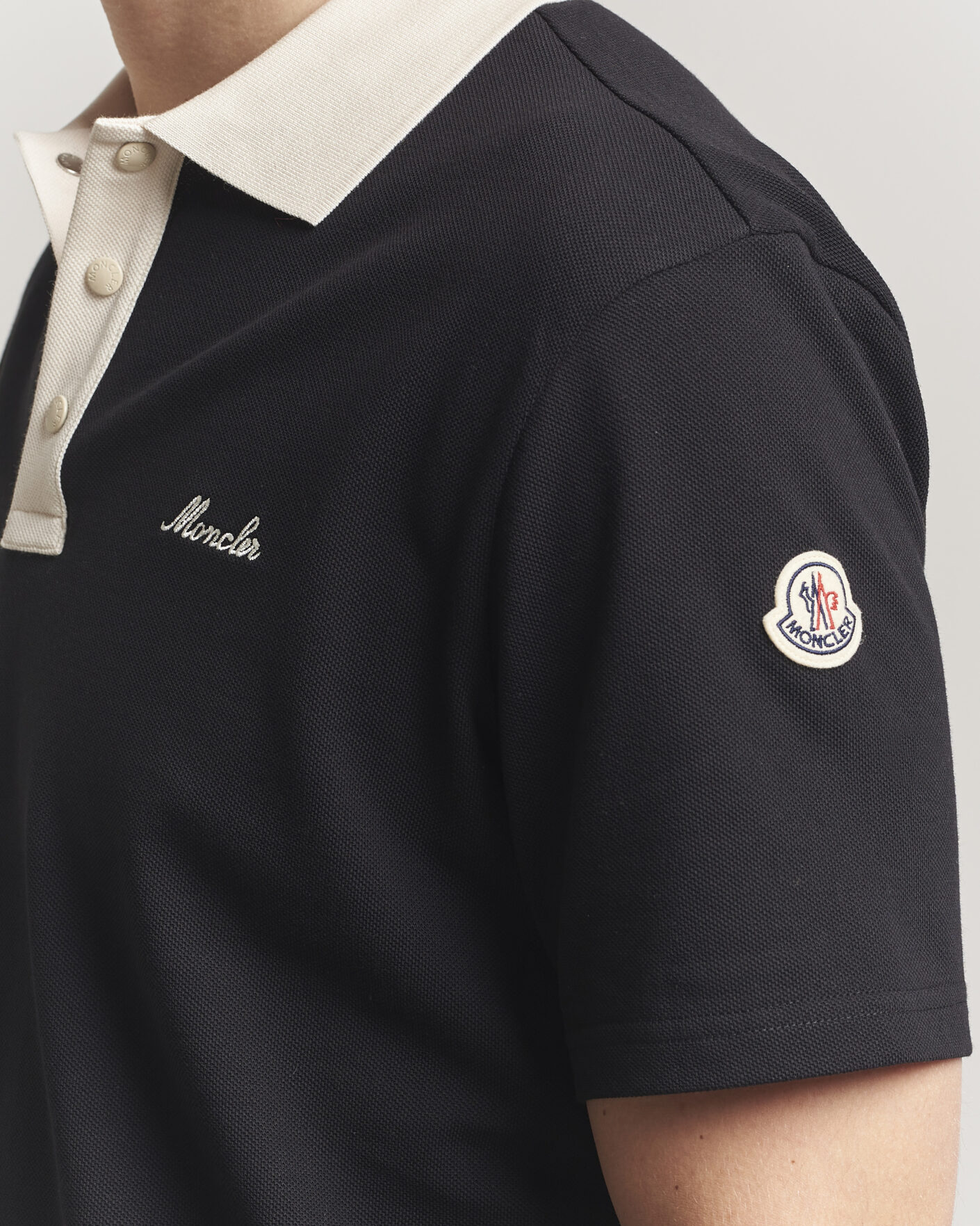 Herre | Polotrøjer | Moncler | Signature Logo Polo Black