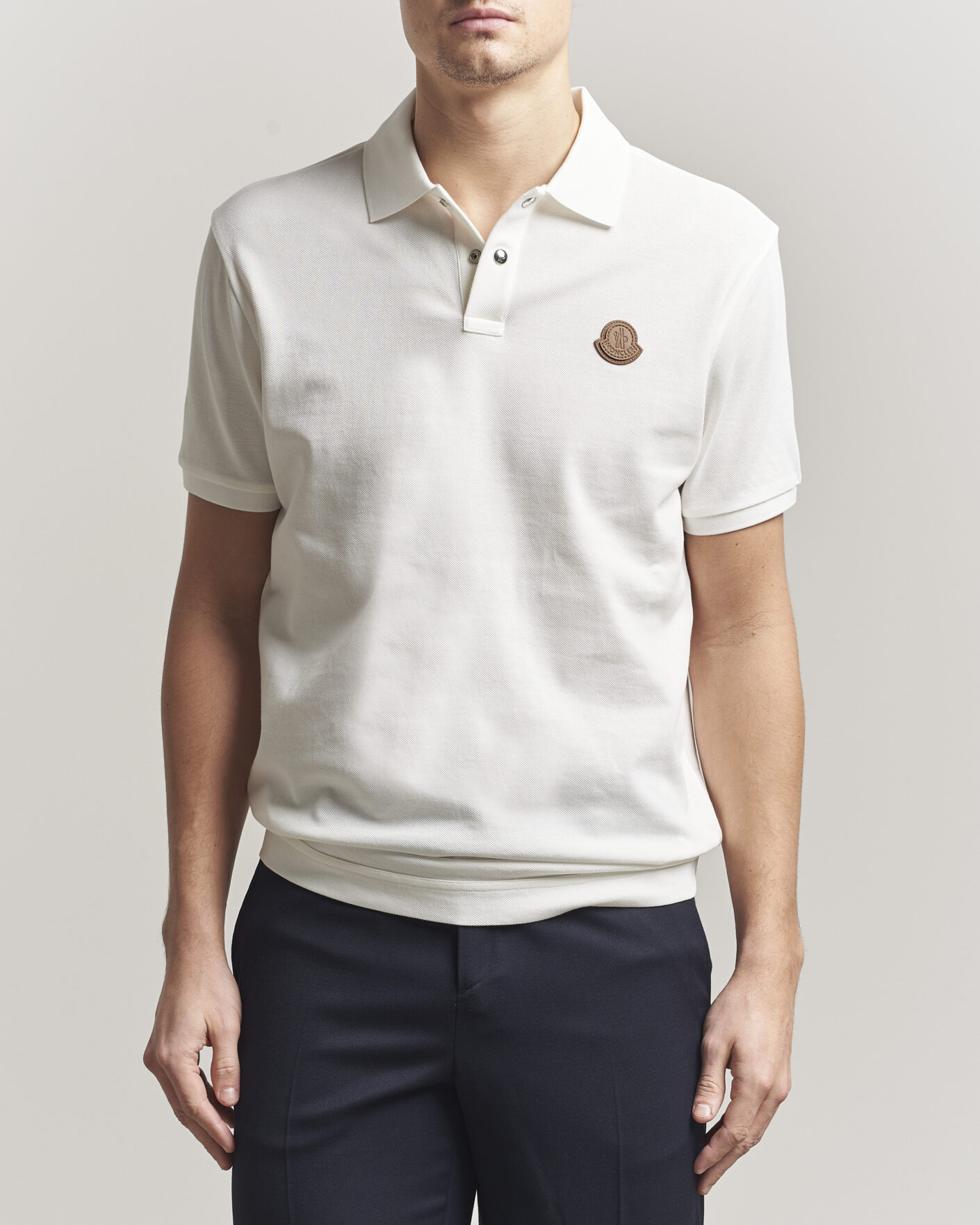 Herre | Polotrøjer | Moncler | Luxury Logo Polo Off White
