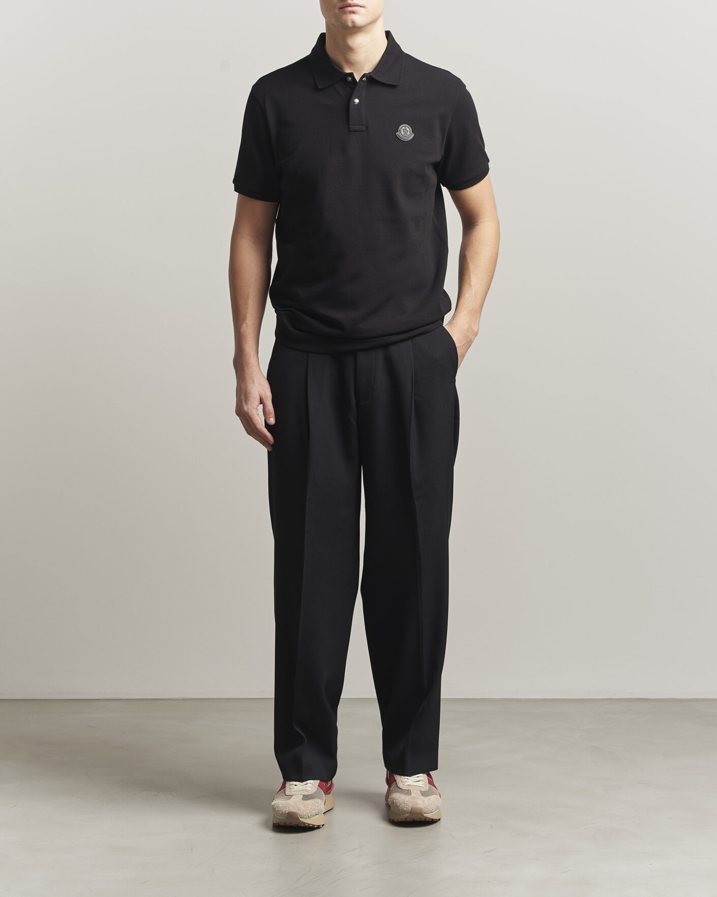 Herre | Polotrøjer | Moncler | Luxury Logo Polo Black