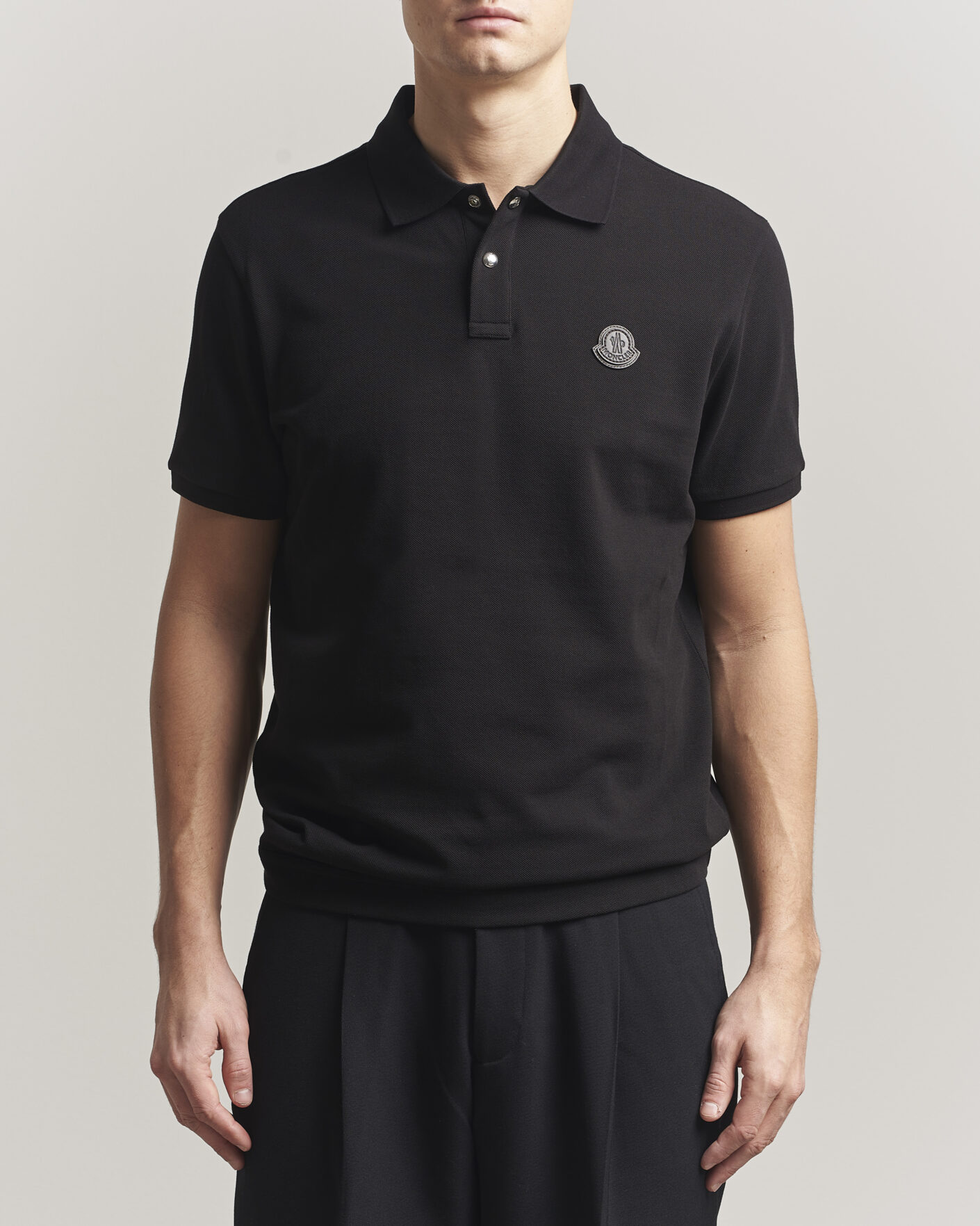 Herre | Polotrøjer | Moncler | Luxury Logo Polo Black