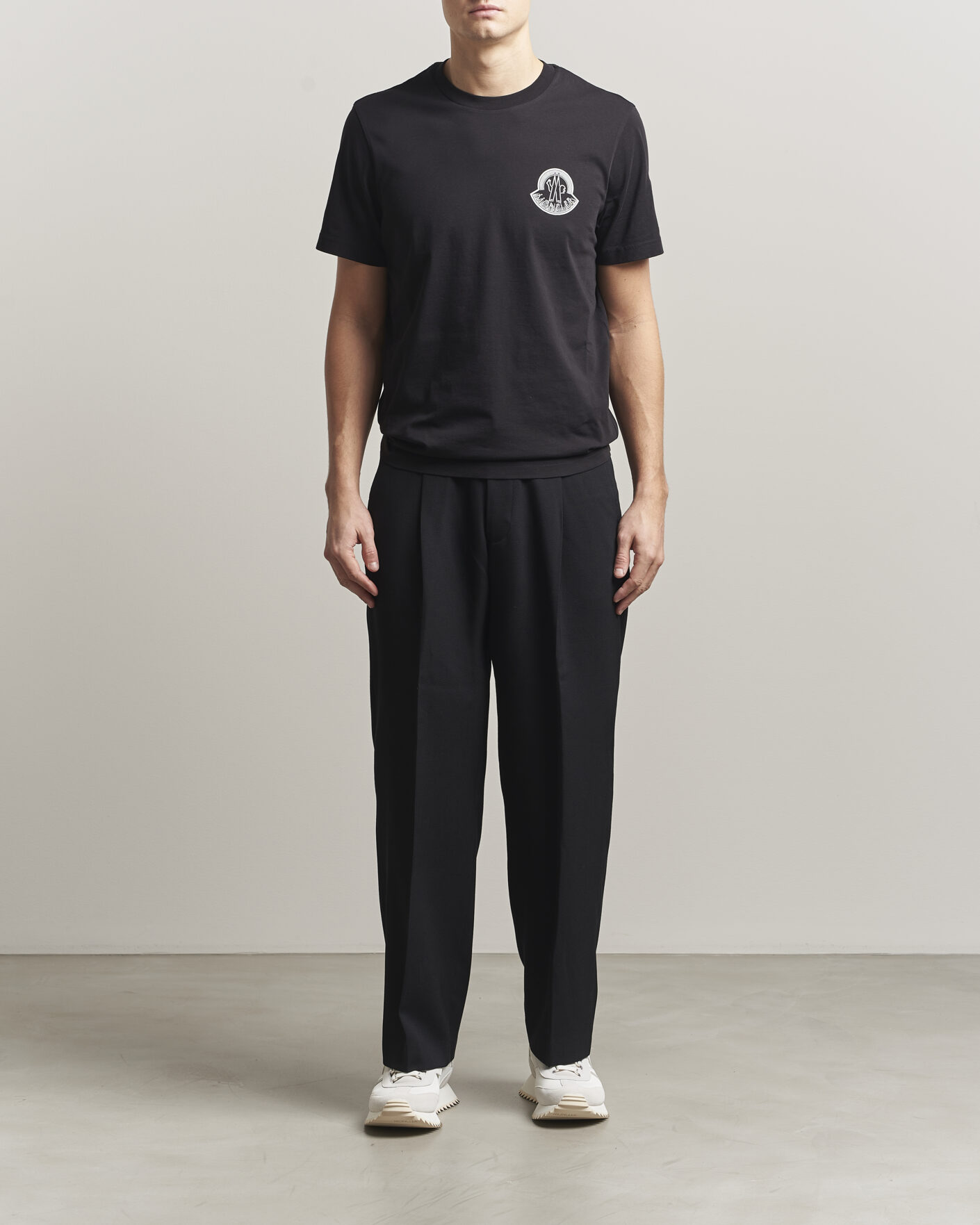 Herre | T-Shirts | Moncler | 3D Logo T-Shirt Black