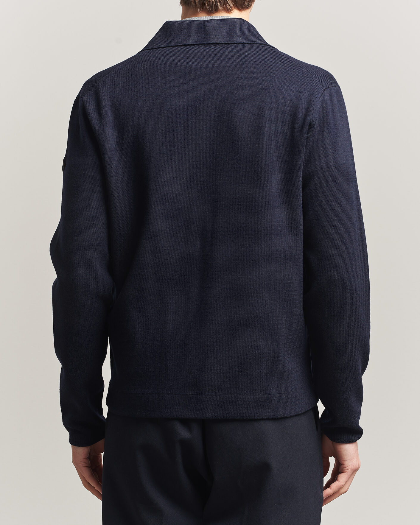 Herre | Trøjer | Moncler | Zip Wool Cardigan Navy