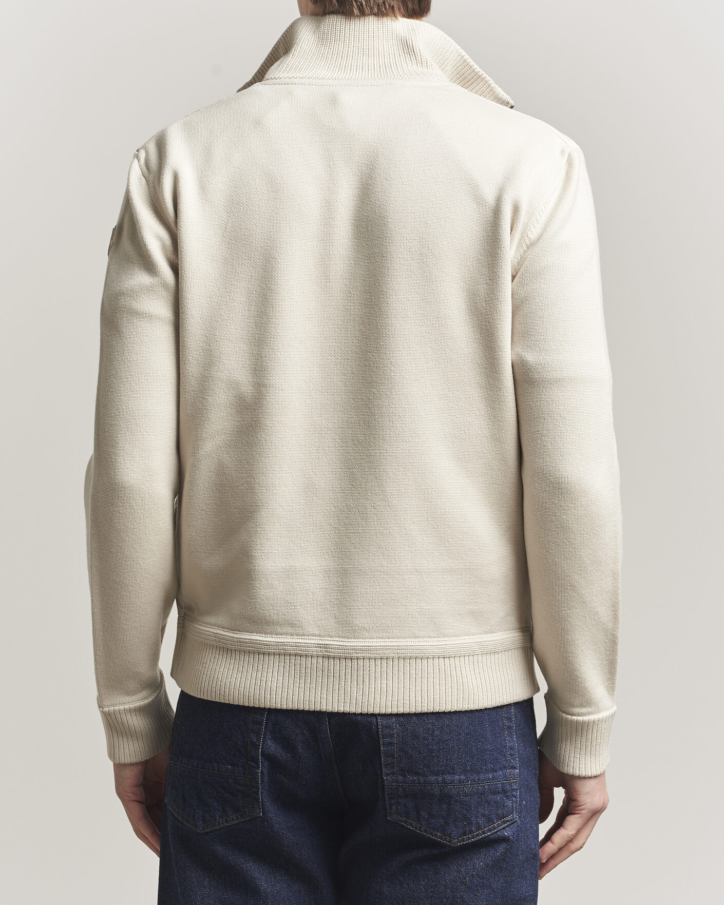 Herre | Jakker | Moncler | Luxury Hybrid Zip Cardigan Off White