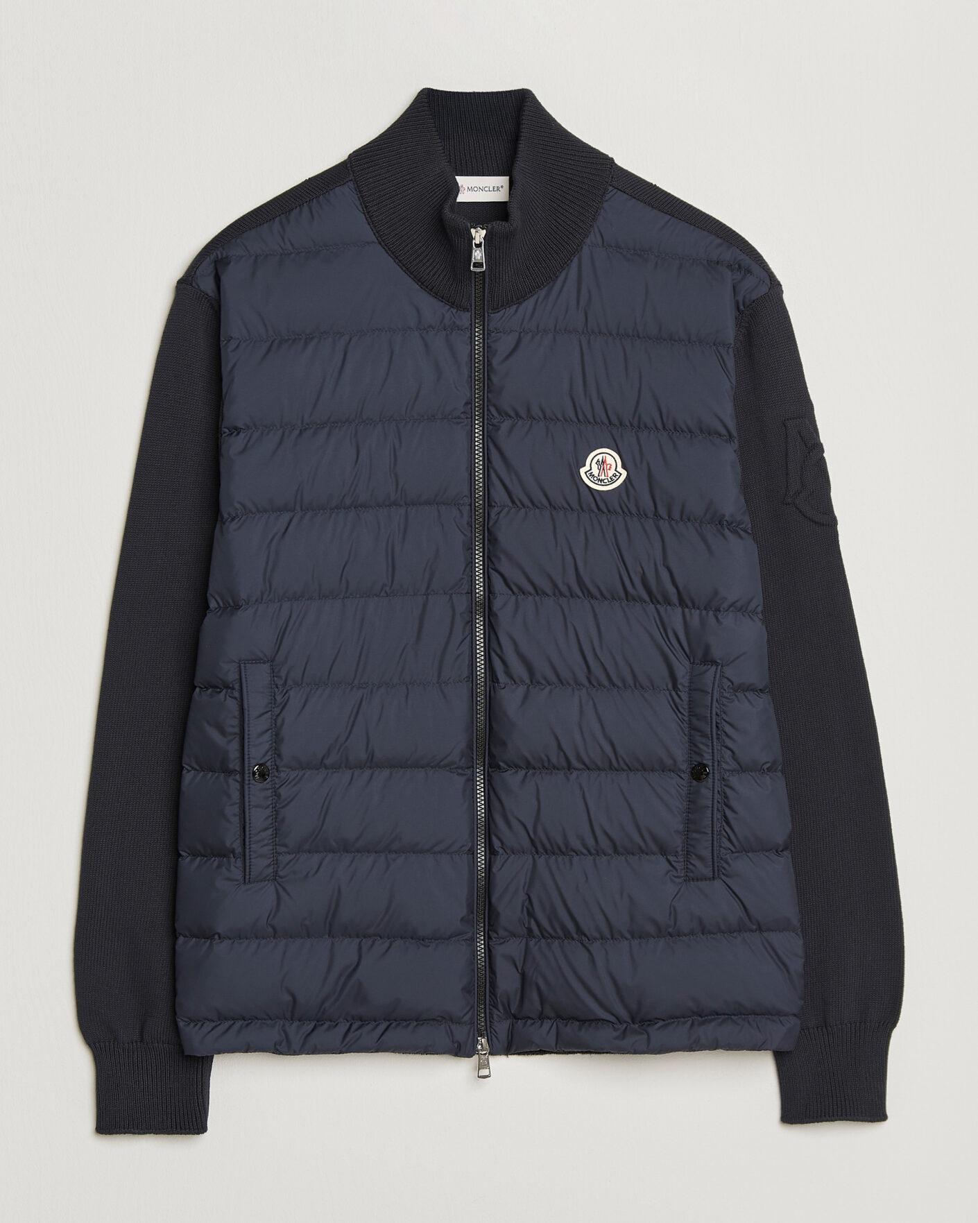 Herre | Jakker | Moncler | Hybrid Zip Cardigan Navy