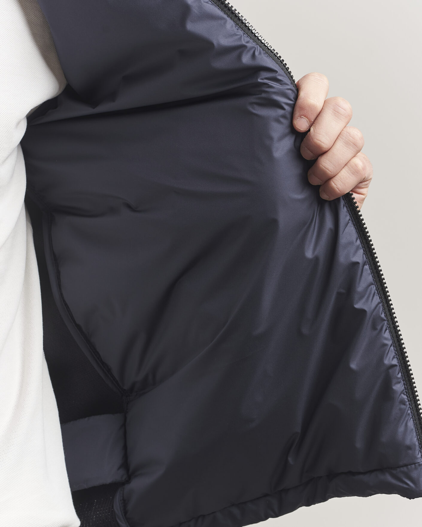 Herre | Jakker | Moncler | Hybrid Zip Cardigan Navy