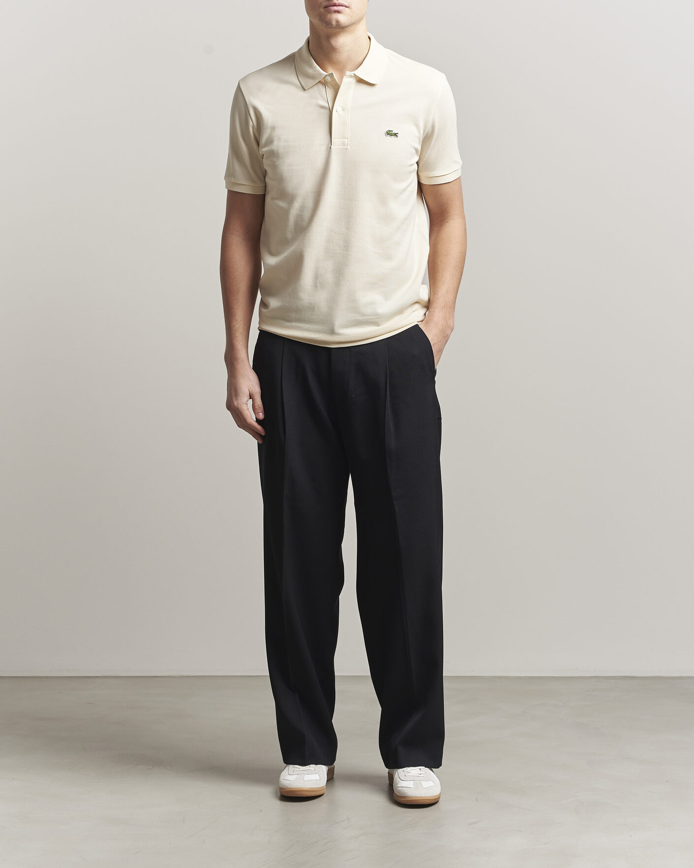 Herre | Polotrøjer | Lacoste | Slim Fit Polo Piké Naturel Clair