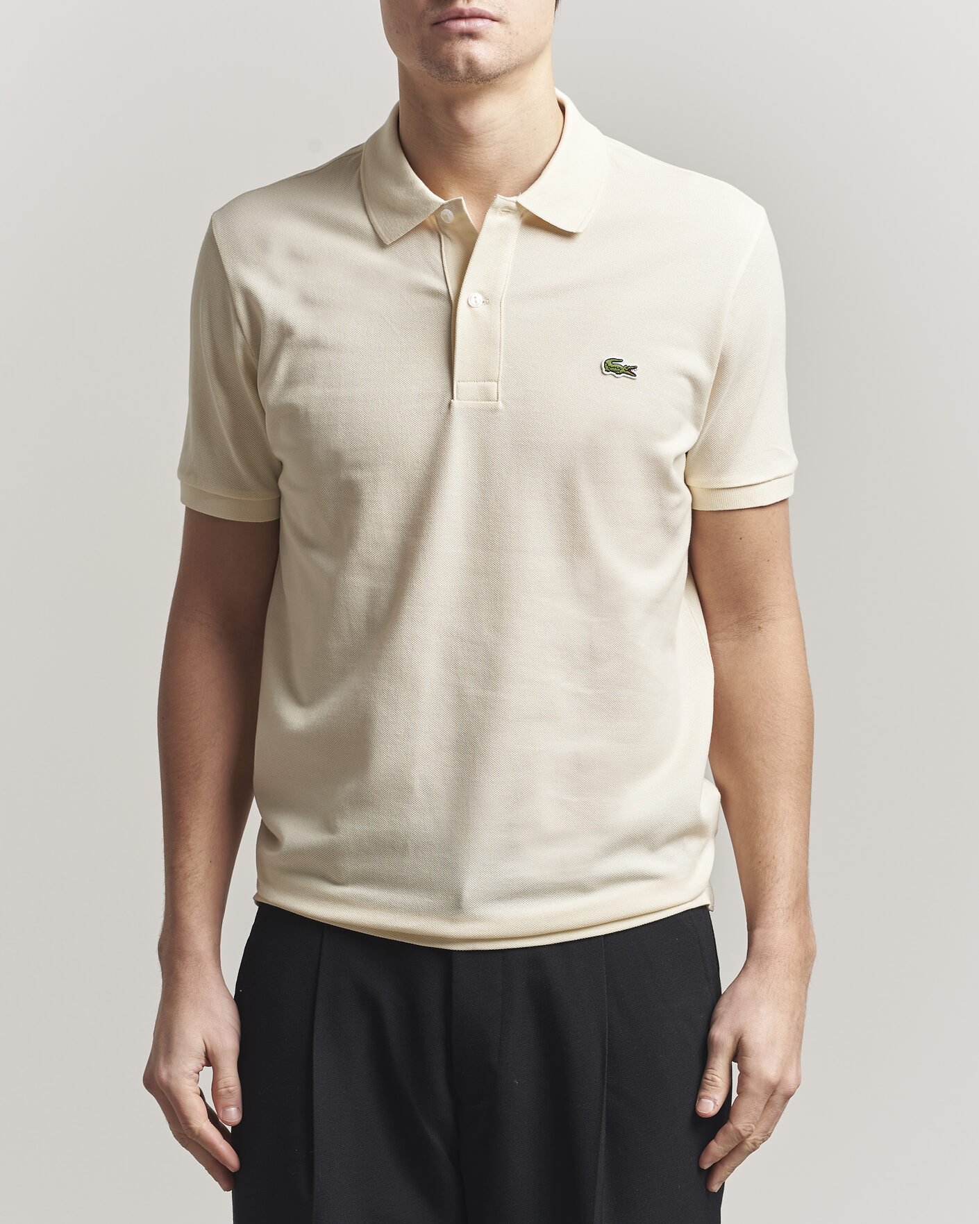 Herre | Polotrøjer | Lacoste | Slim Fit Polo Piké Naturel Clair