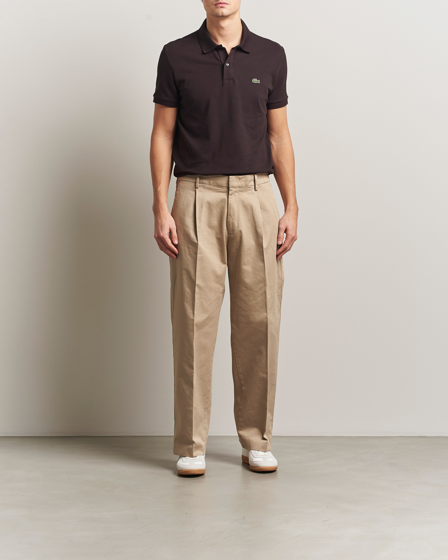 Herre | Polotrøjer | Lacoste | Slim Fit Polo Piké Buffle Brown
