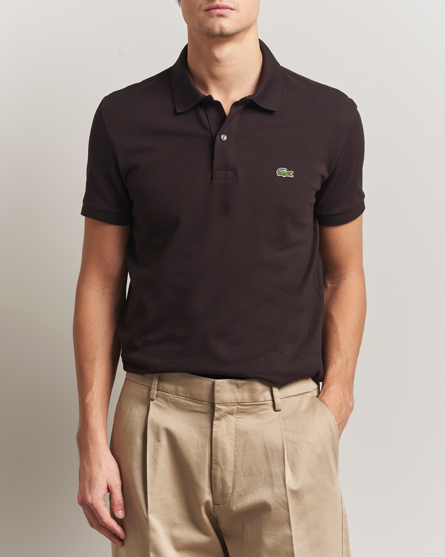 Herre | Polotrøjer | Lacoste | Slim Fit Polo Piké Buffle Brown