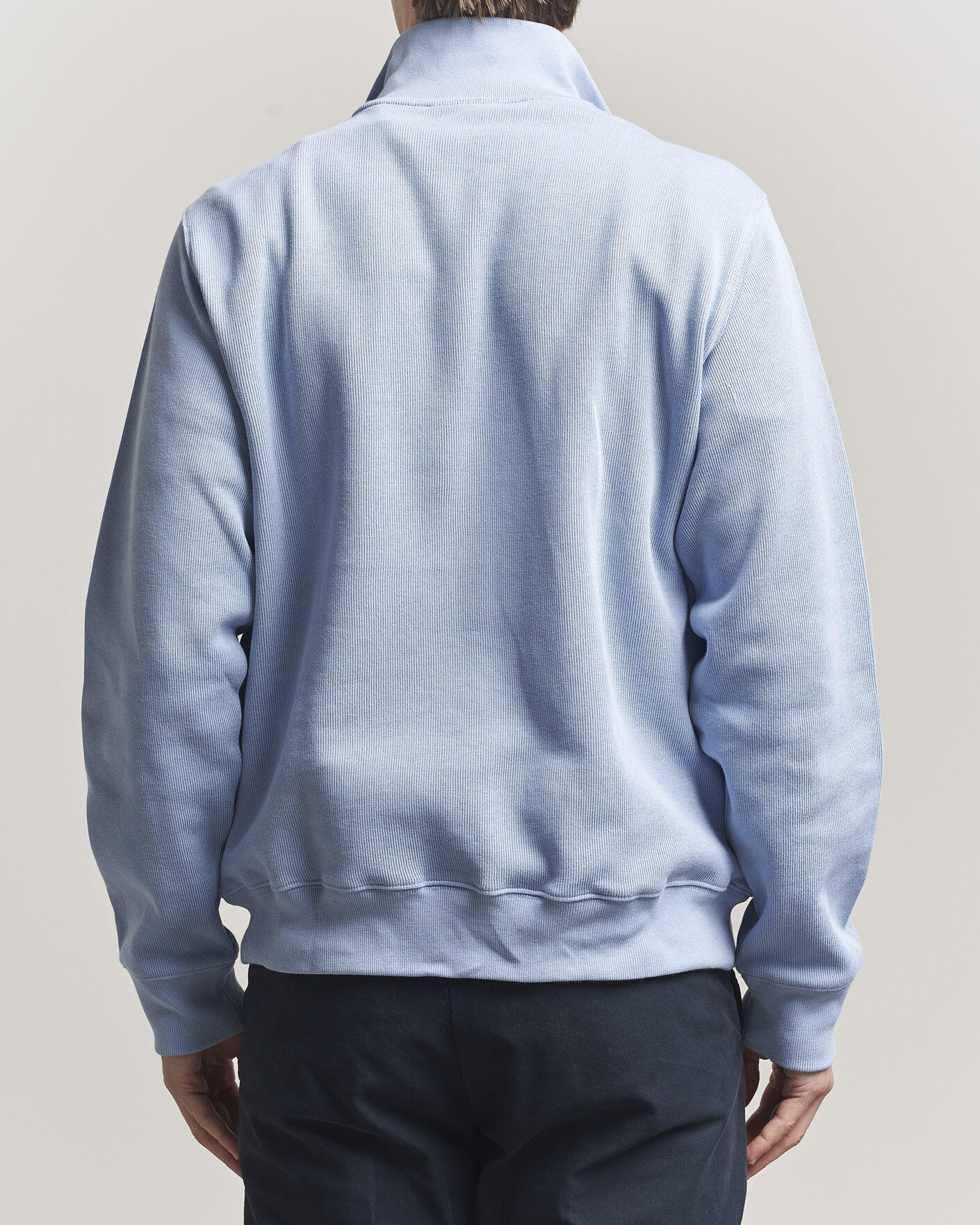Herre | Trøjer | Lacoste | Rib Interlock Half Zip Aphylla Blue