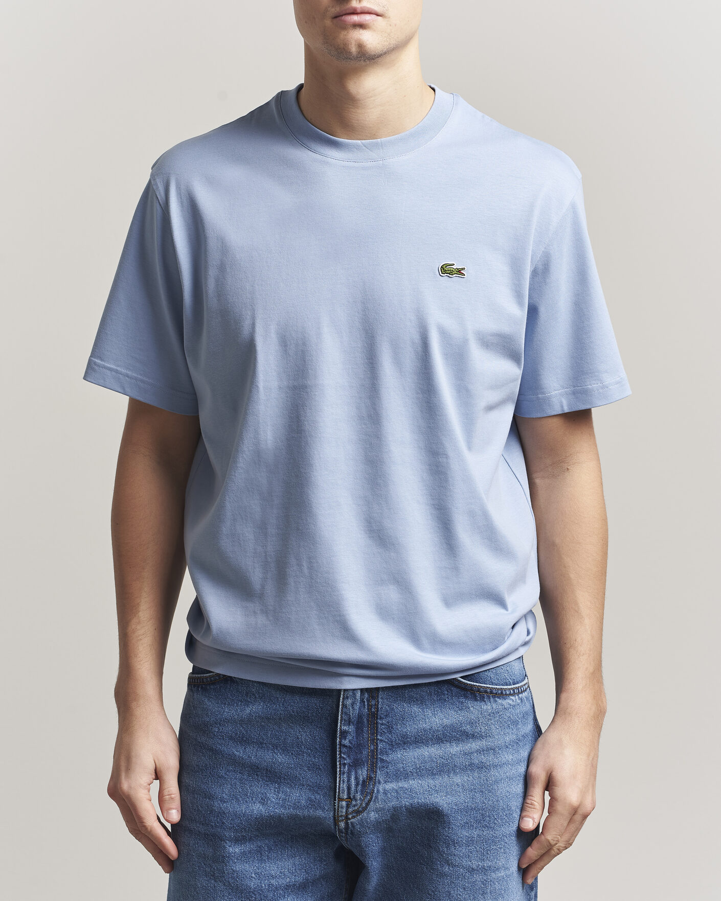 Herre | T-Shirts | Lacoste | Crew Neck T-Shirt Aphylla Blue