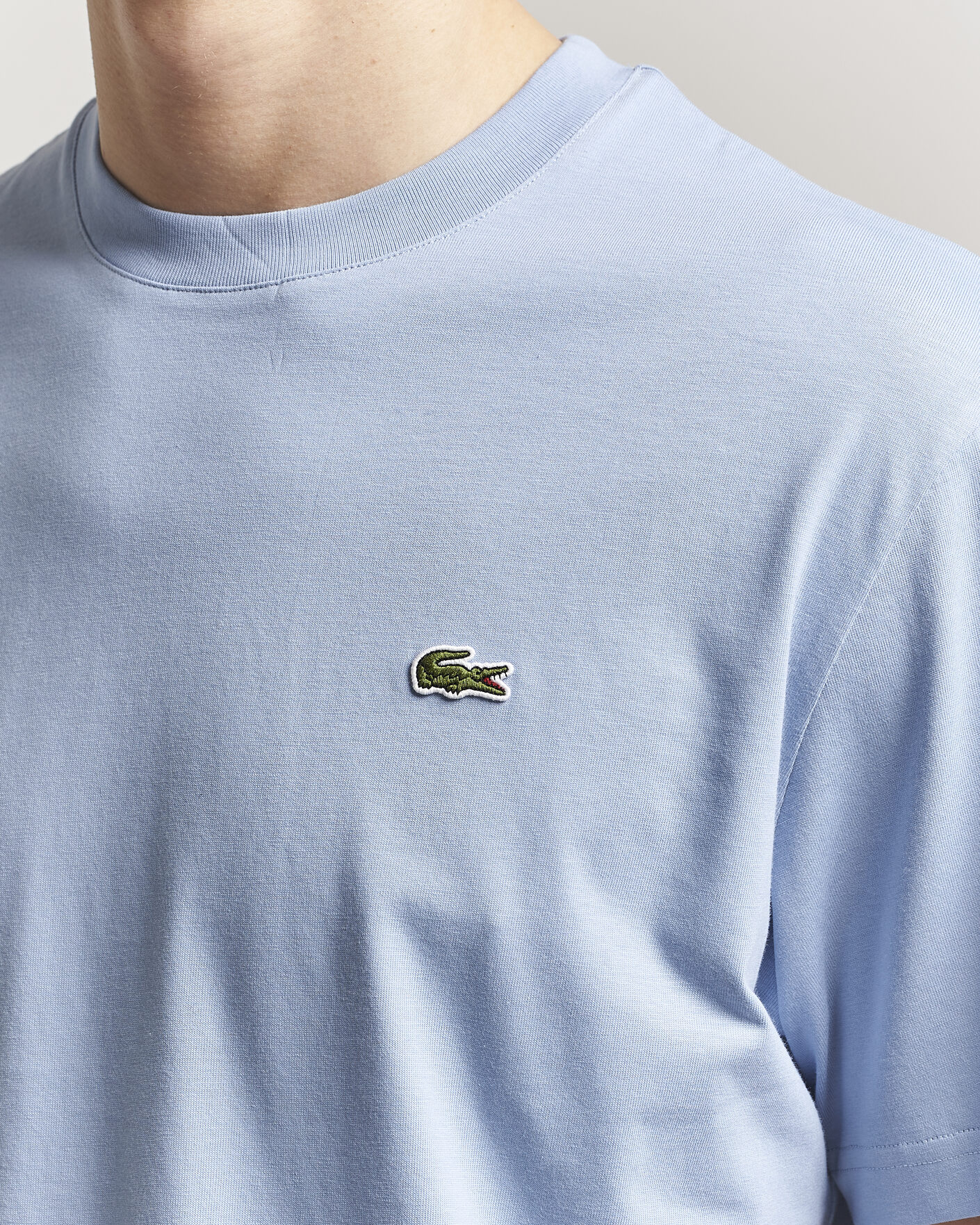 Herre | T-Shirts | Lacoste | Crew Neck T-Shirt Aphylla Blue