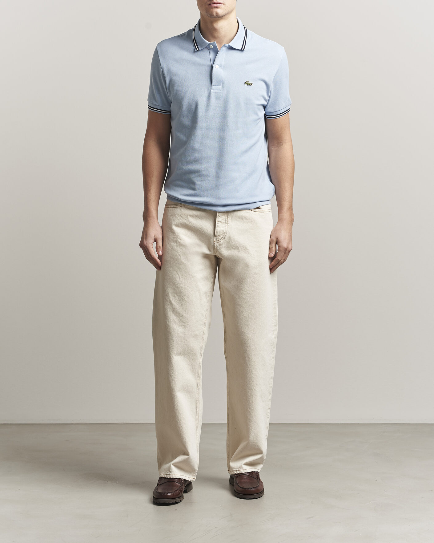 Herre | Polotrøjer | Lacoste | Original Tipped Polo Piké Chambray