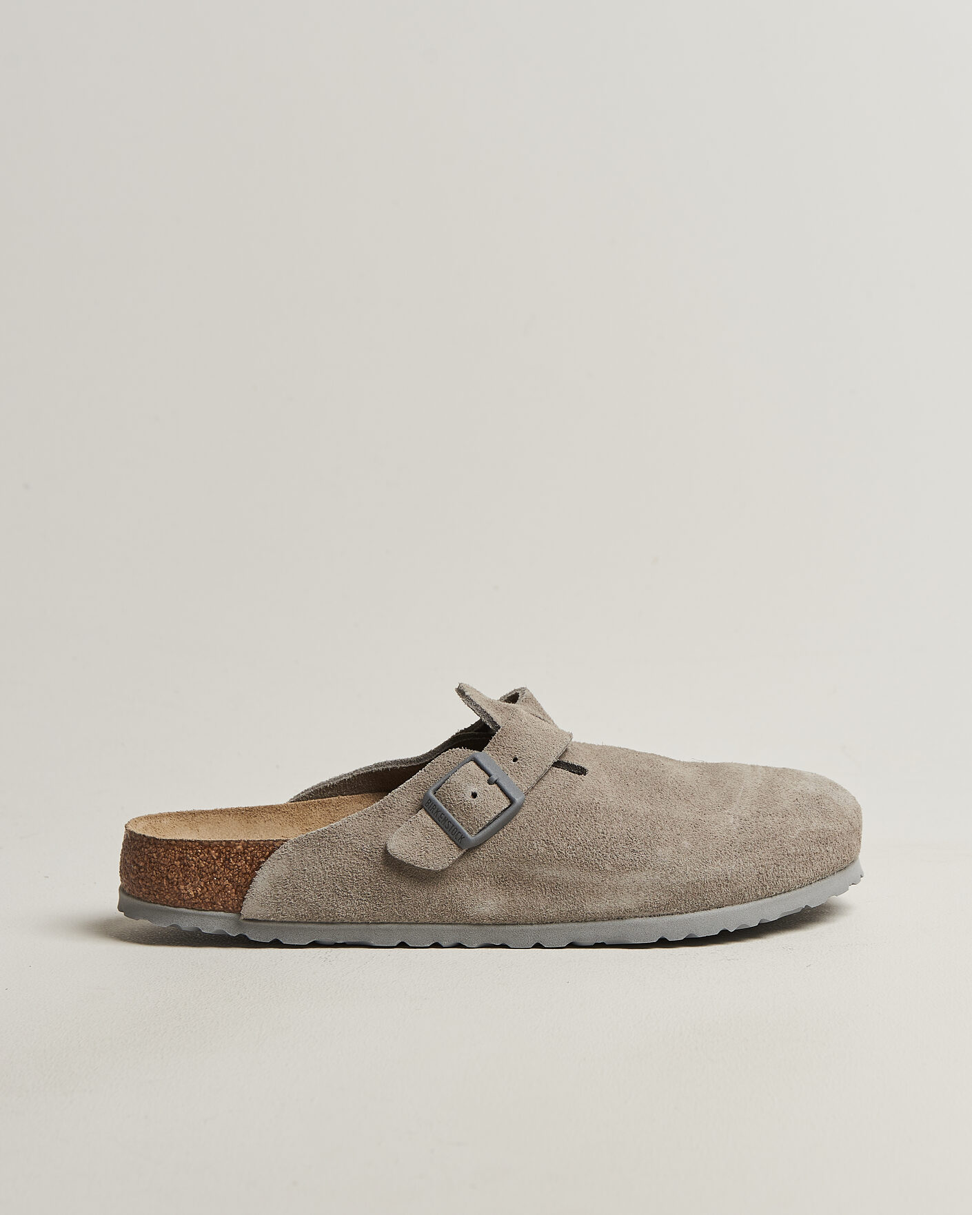 Herre | Sandaler & Hjemmesko | BIRKENSTOCK | Boston Soft Footbed Stone Coin Suede