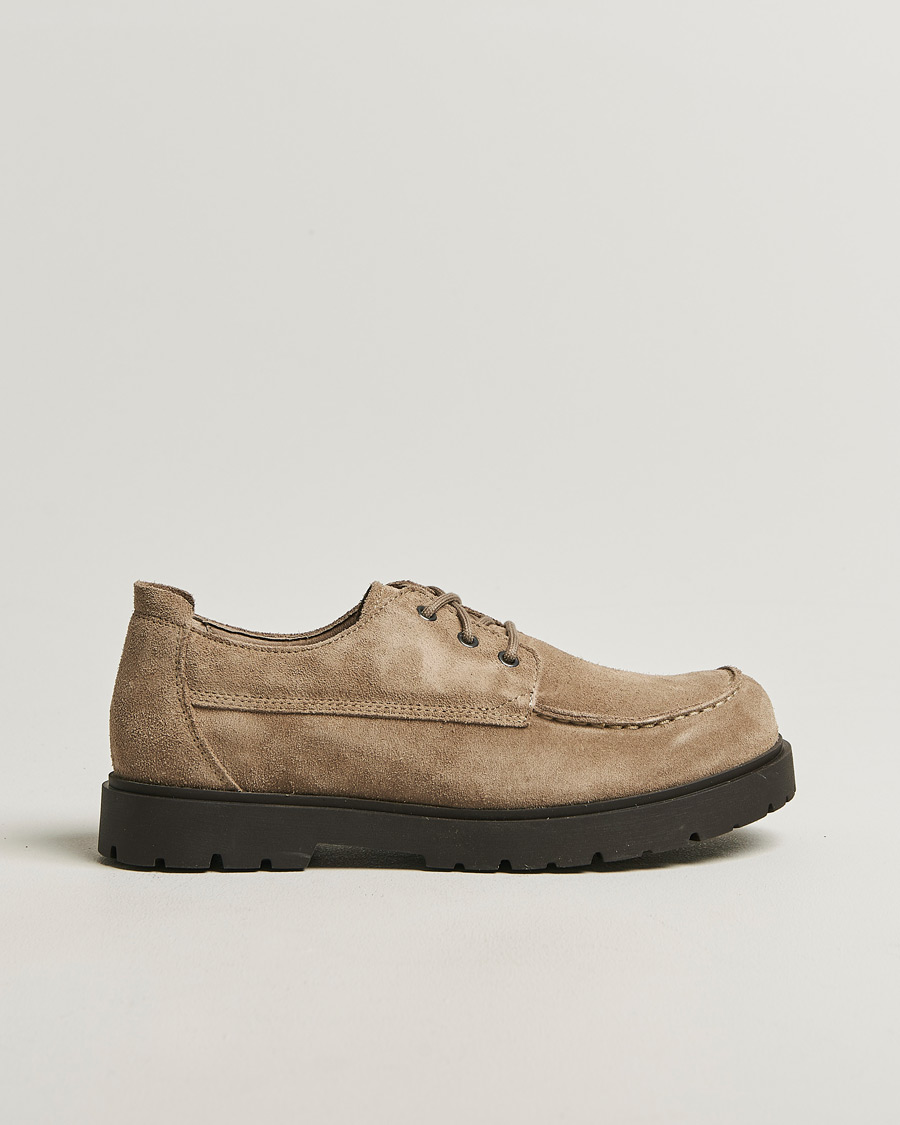 Herre | Oxfords | BIRKENSTOCK | Highwood Moc Oxford Gray Taupe Suede