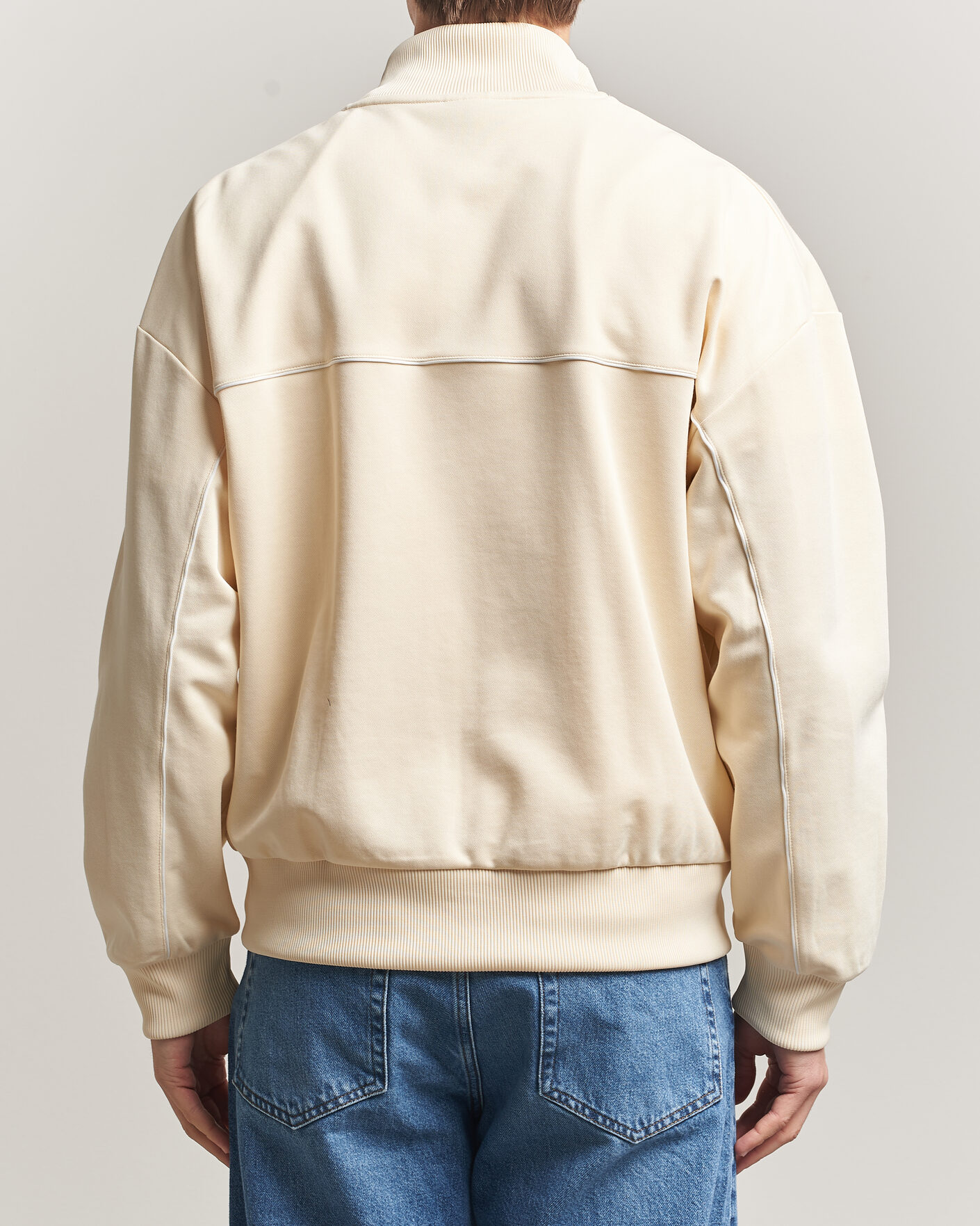 Herre | Trøjer | Lacoste | Piqué Track Jacket Naturel Clair
