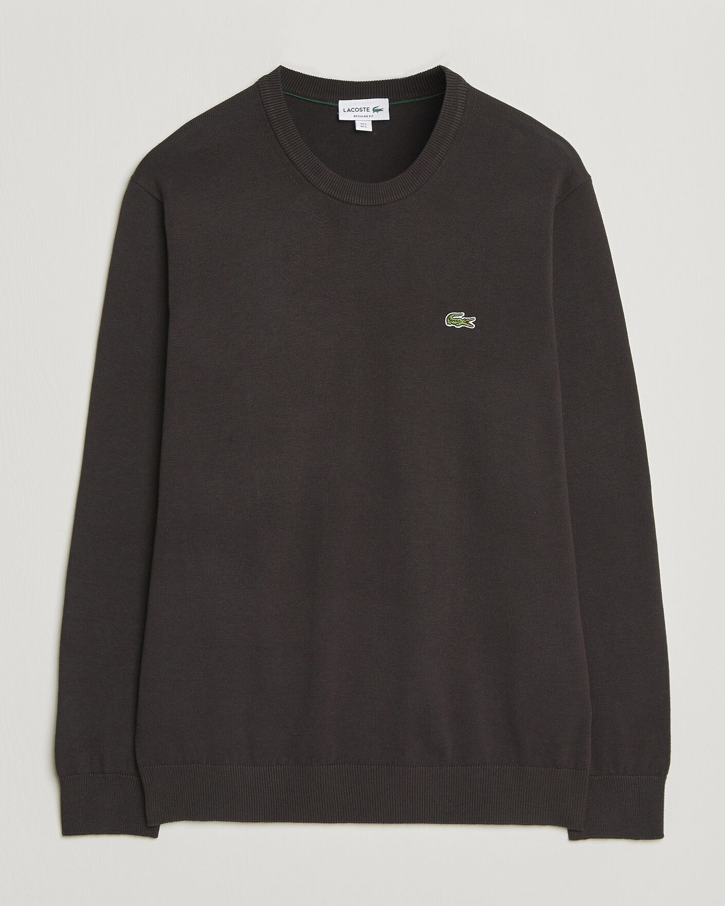 Herre | Trøjer | Lacoste | Cotton Knitted Sweater Buffalo Brown