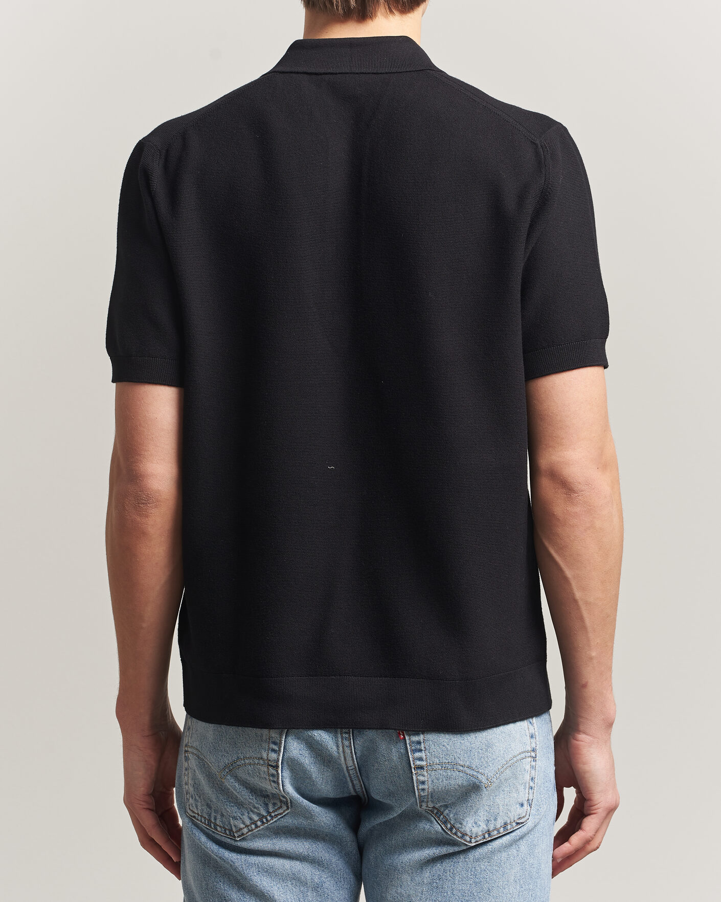Herre | Polotrøjer | Lacoste | Cotton Knitted Polo Black