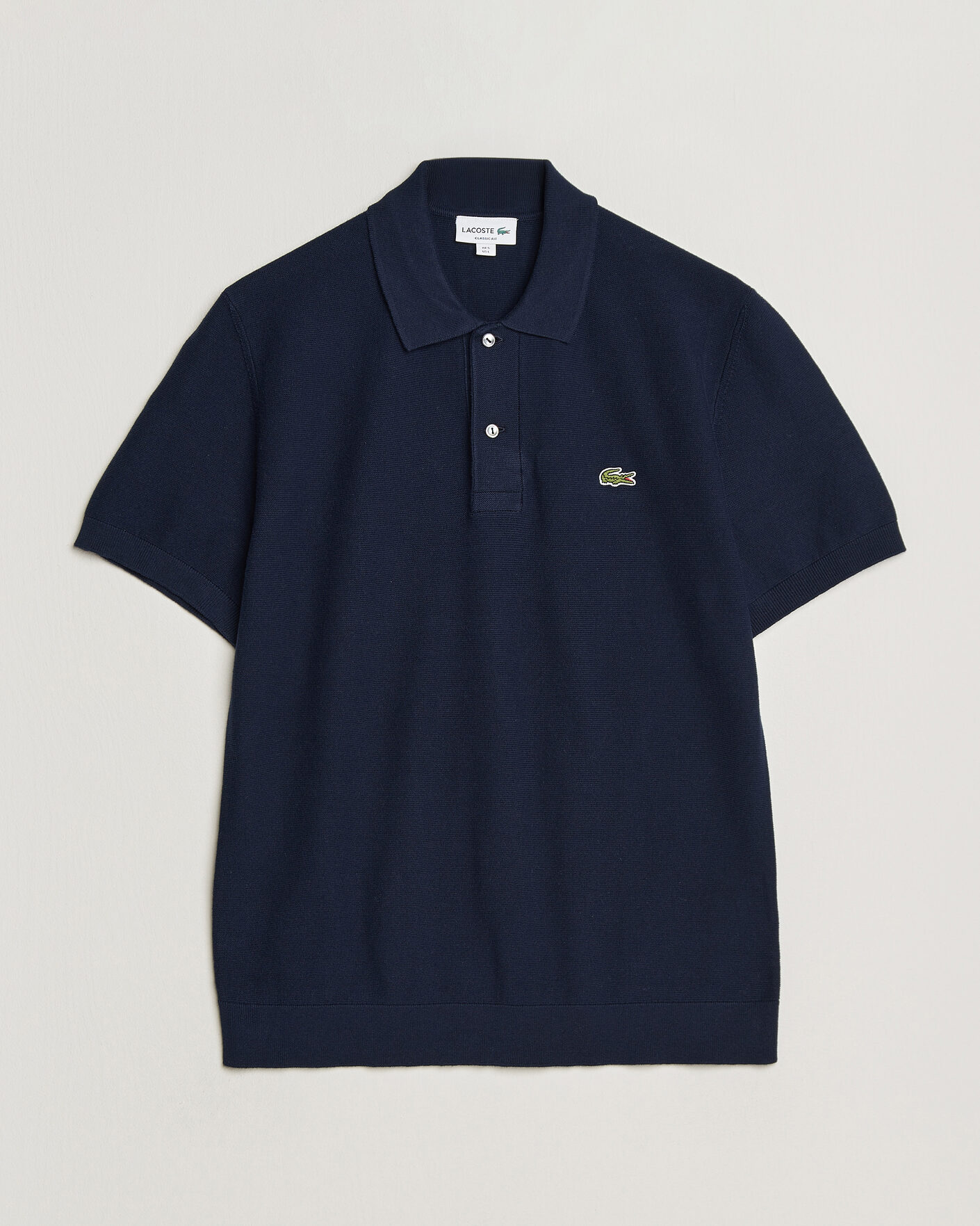 Herre | Polotrøjer | Lacoste | Cotton Knitted Polo Navy Blue